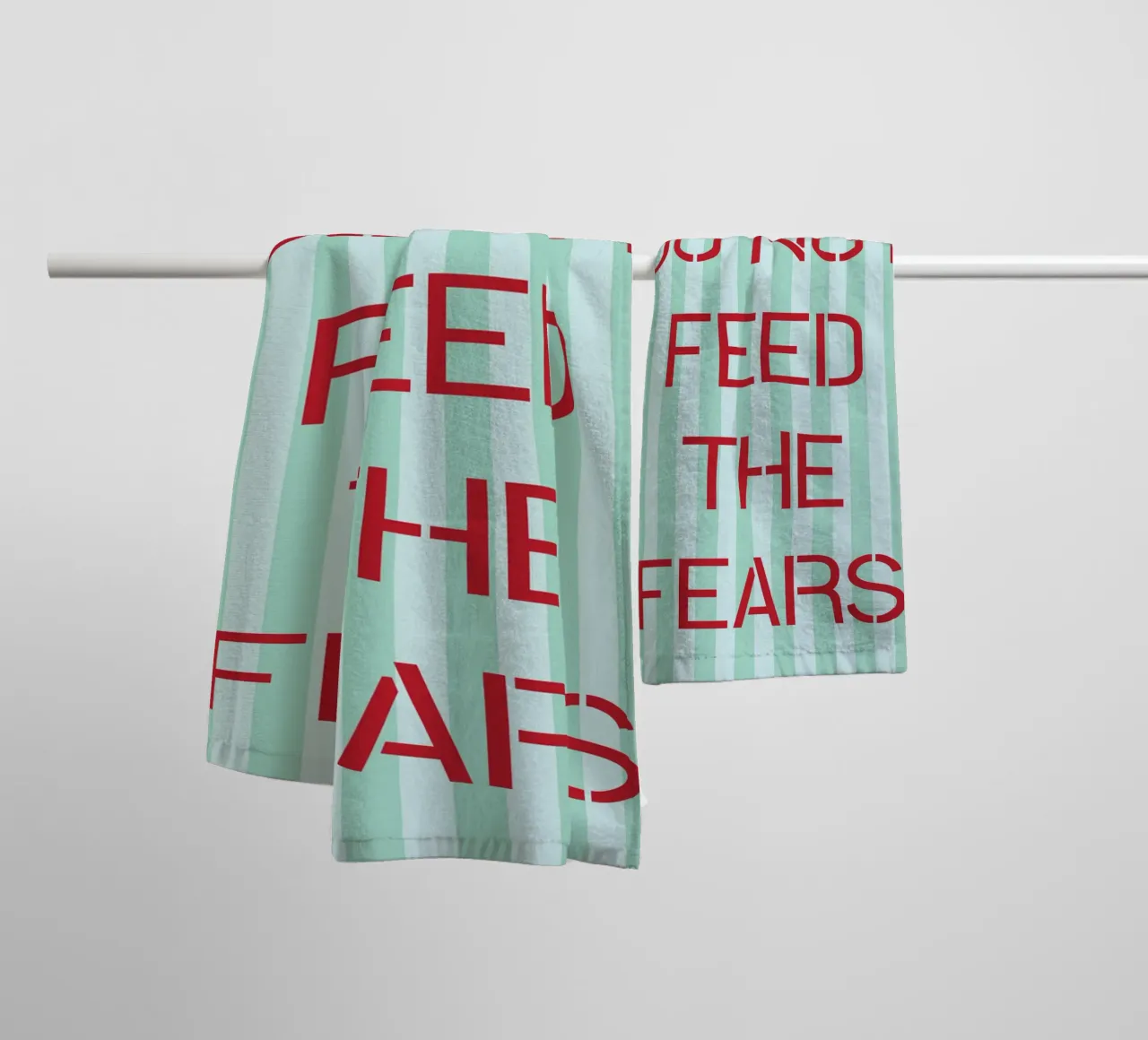 please do not feed the fears towel by the gendels