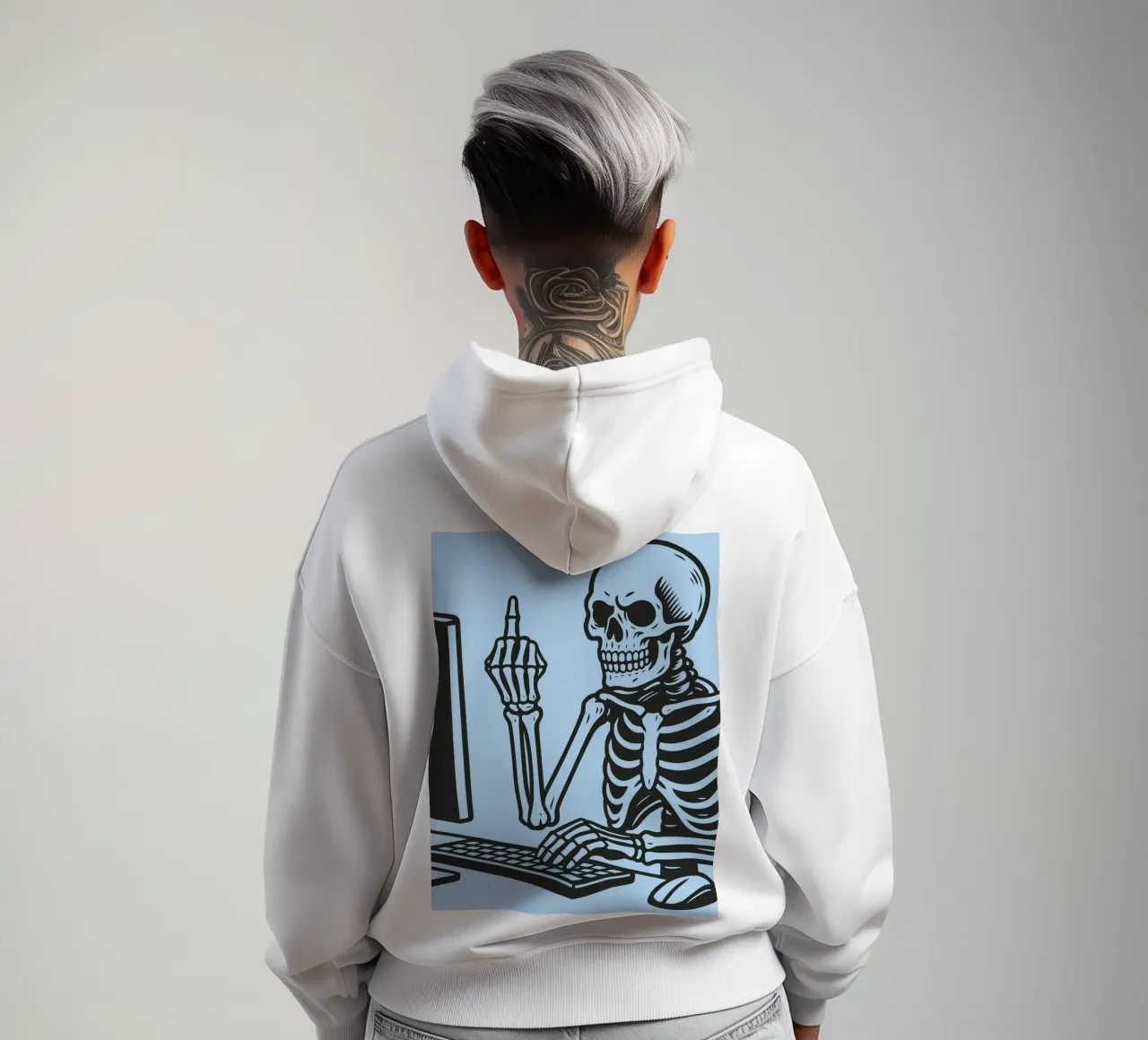 ufficio scheletro felpa con cappuccio da the gendels