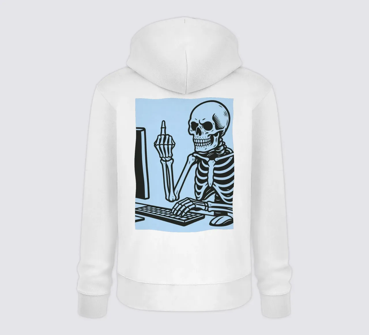 ufficio scheletro felpa con cappuccio da the gendels