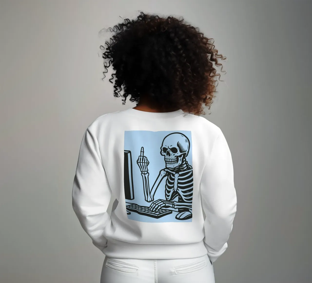 ufficio scheletro felpa da the gendels