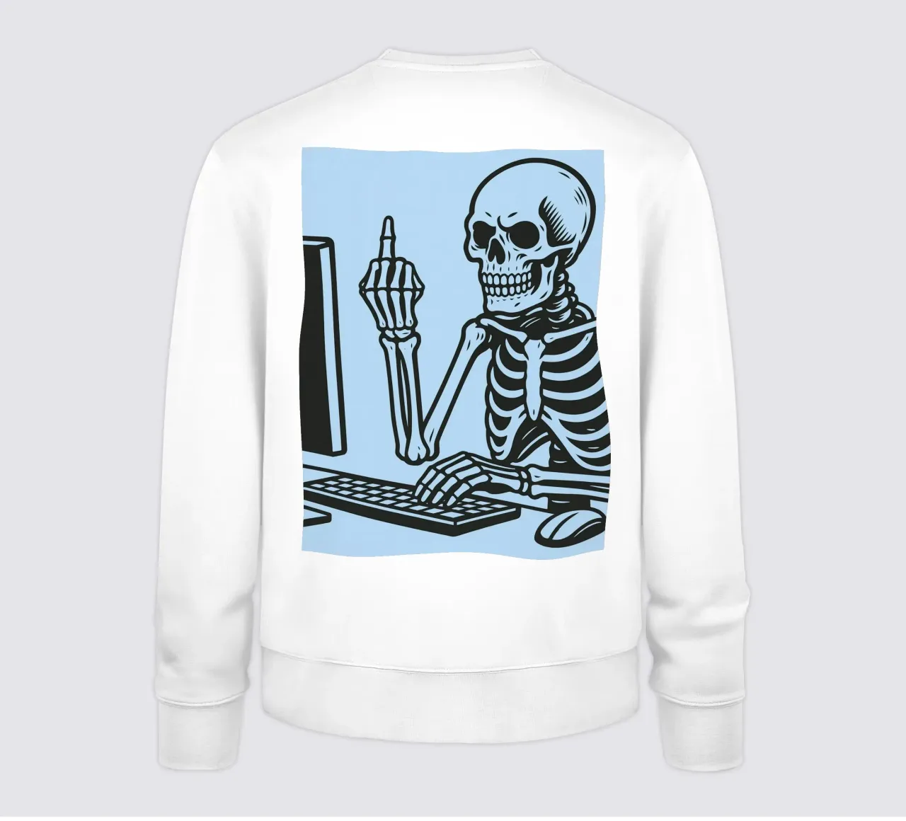 ufficio scheletro felpa da the gendels