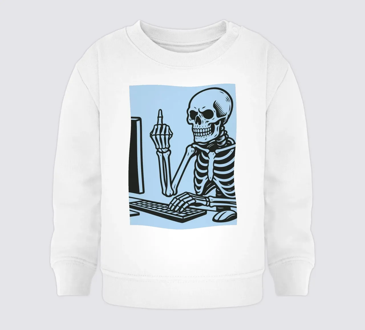 ufficio scheletro felpa neonato da the gendels