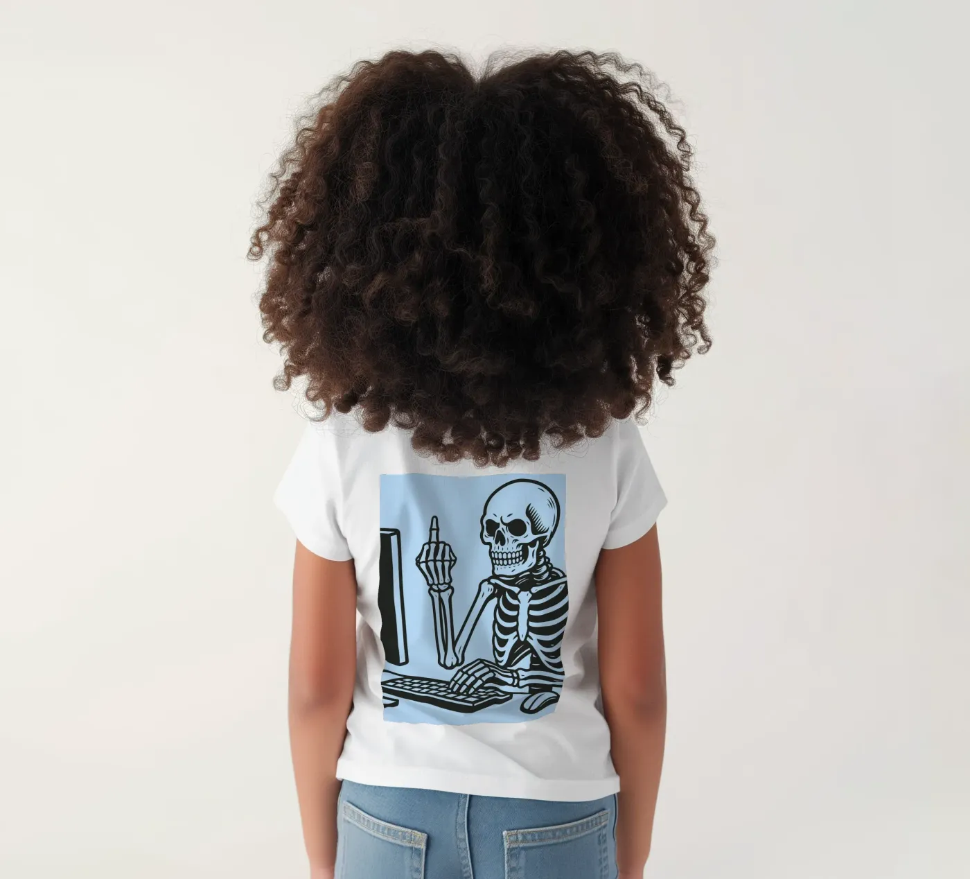 ufficio scheletro t-shirt bambini da the gendels