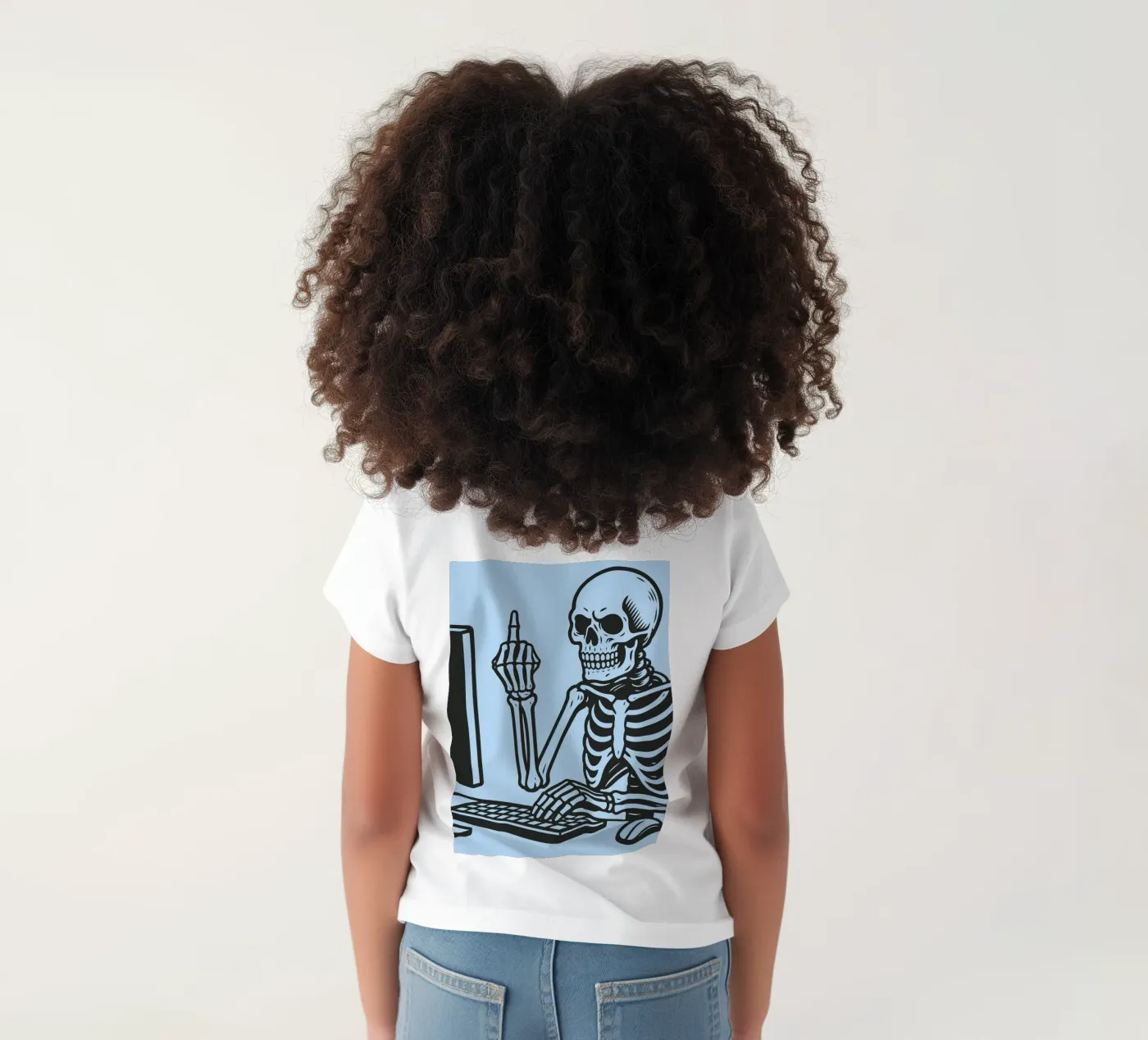 ufficio scheletro t-shirt bambini da the gendels