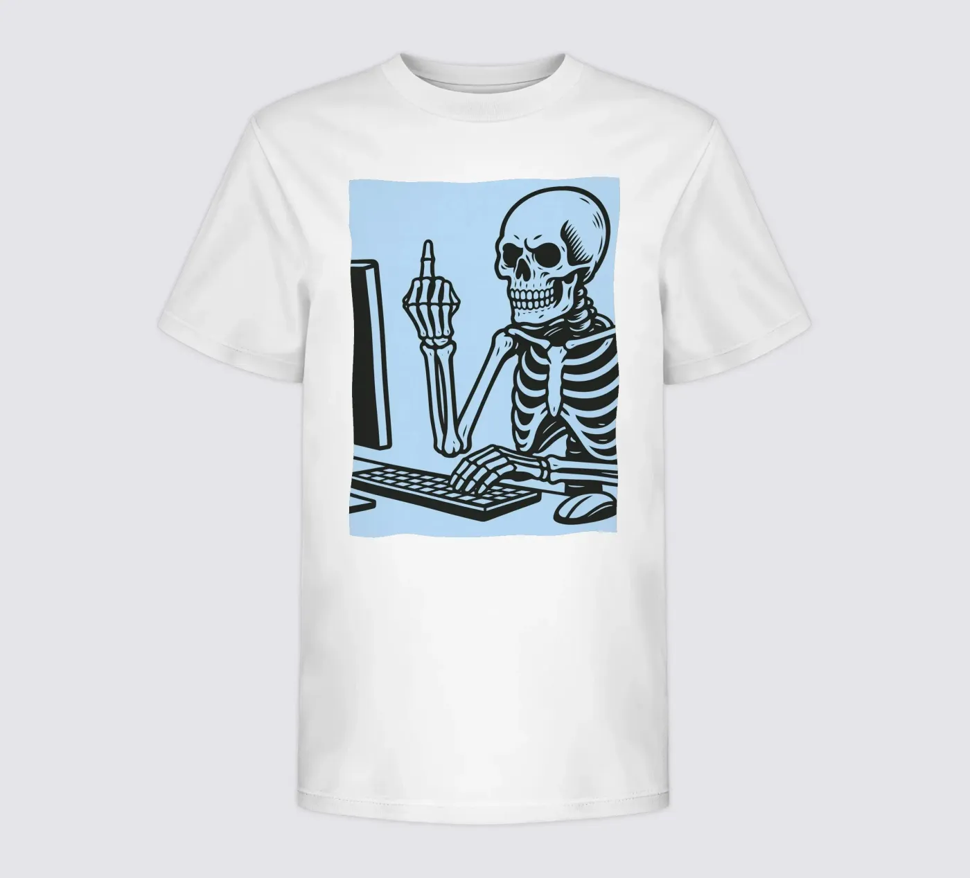 ufficio scheletro t-shirt bambini da the gendels