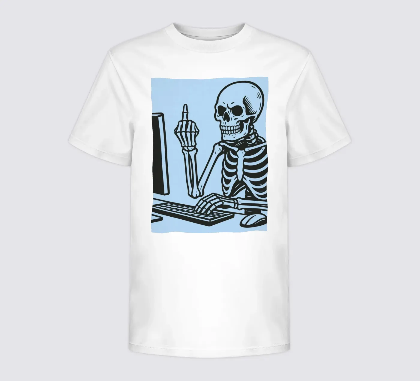 ufficio scheletro t-shirt bambini da the gendels