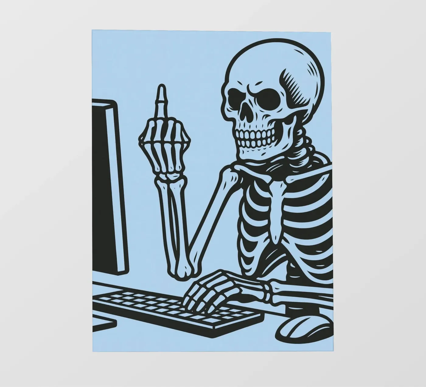 skeleton office pellicola backlit da the gendels