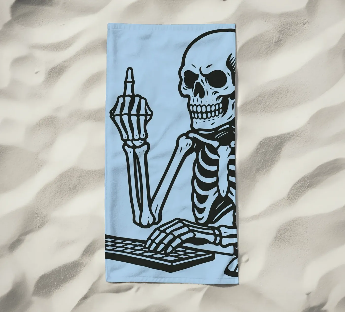 ufficio scheletro telo mare da the gendels