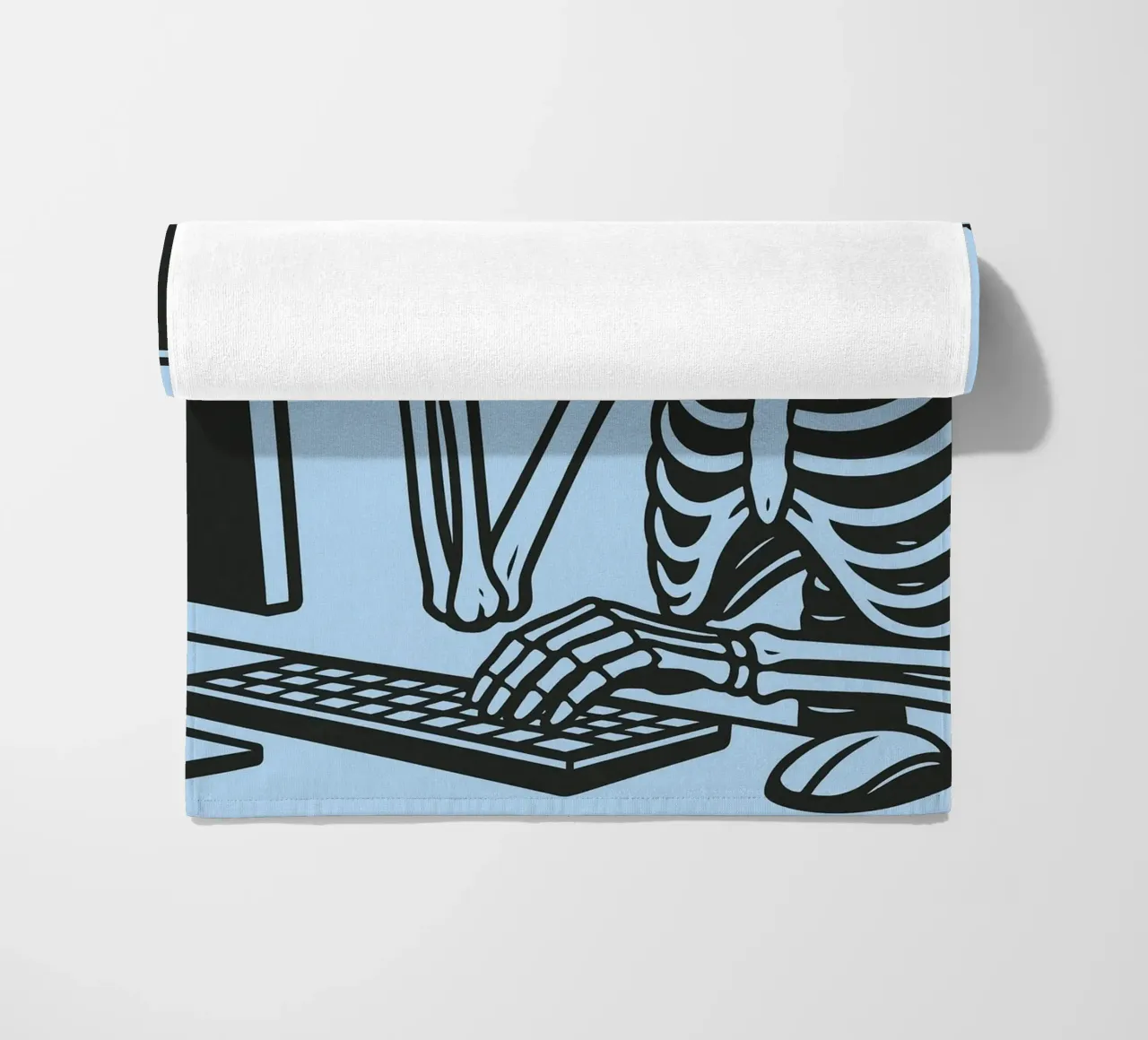 ufficio scheletro telo mare da the gendels