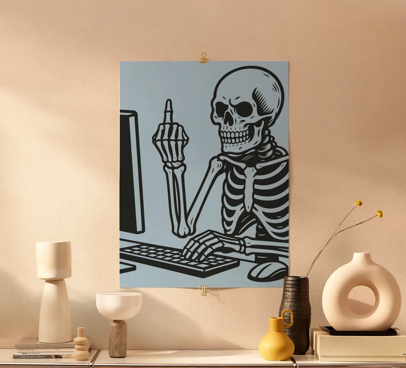 bureau des squelettes poster de the gendels