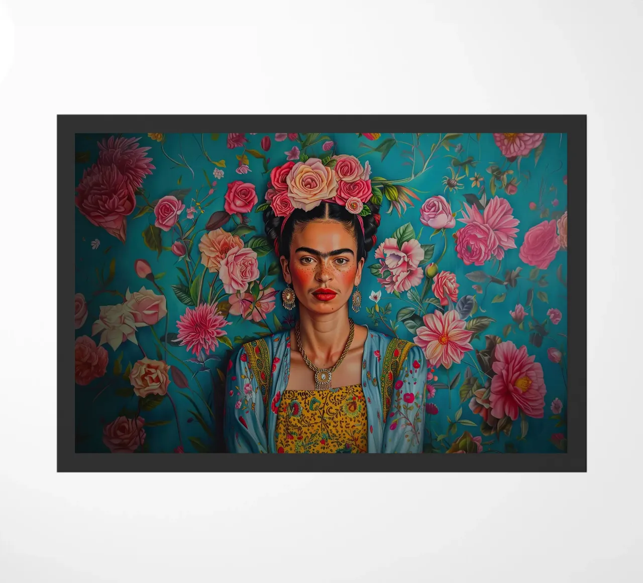 Frida Kahlo "Strength and Sensibility" zerbino da Fantasias Florales