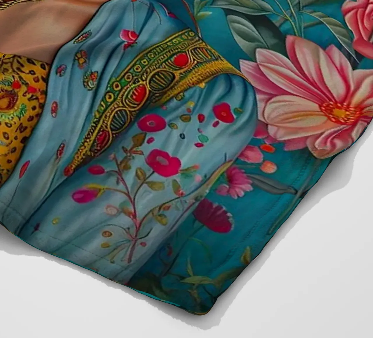 Frida Kahlo "Strength and Sensibility" coperta in pile da Fantasias Florales
