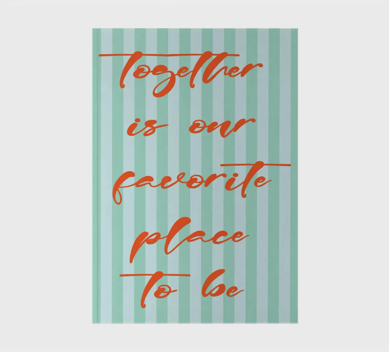 ensemble, c'est notre lieu de prédilection carnet de notes de the gendels