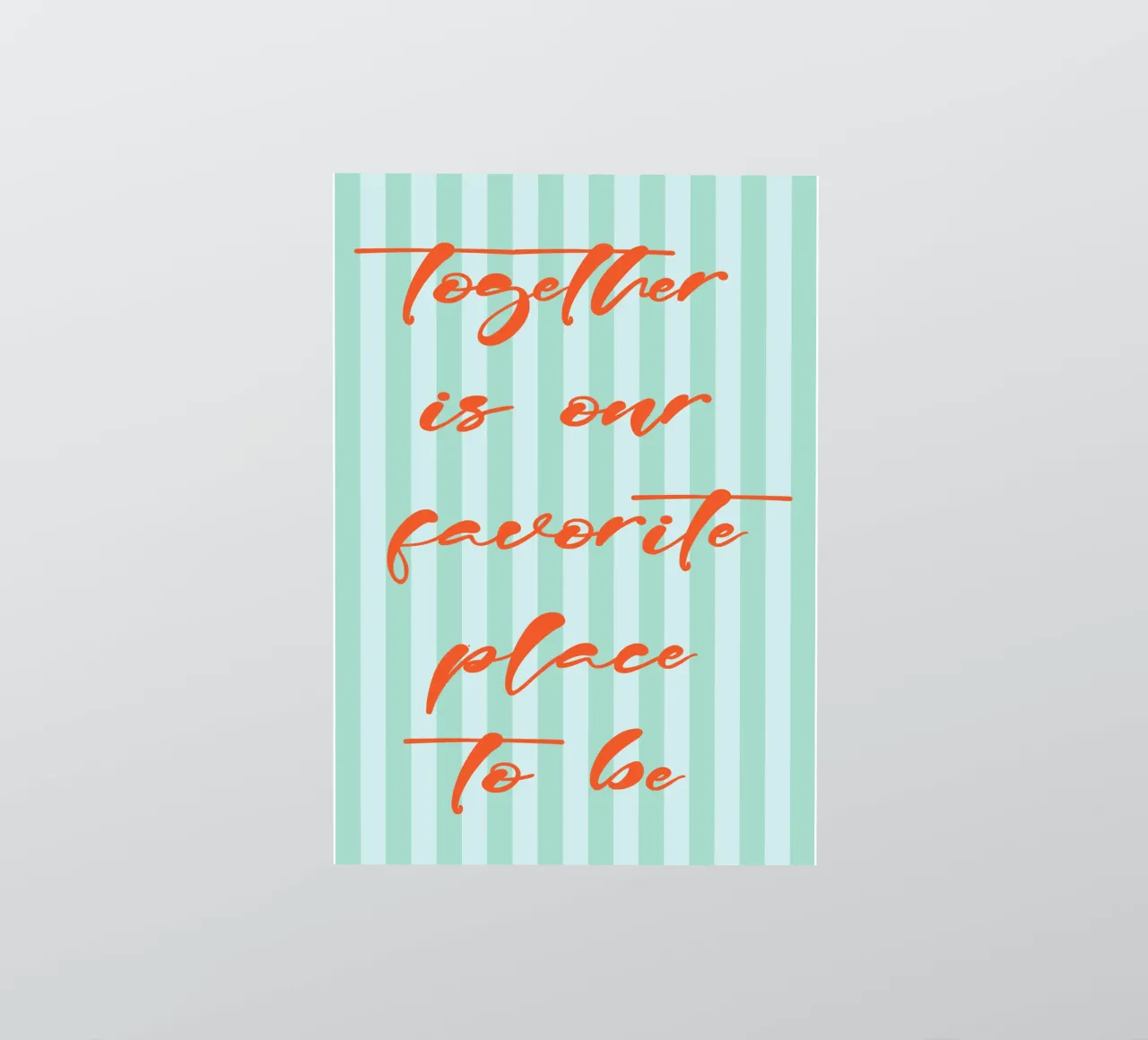 ensemble, c'est notre lieu de prédilection autocollant de the gendels