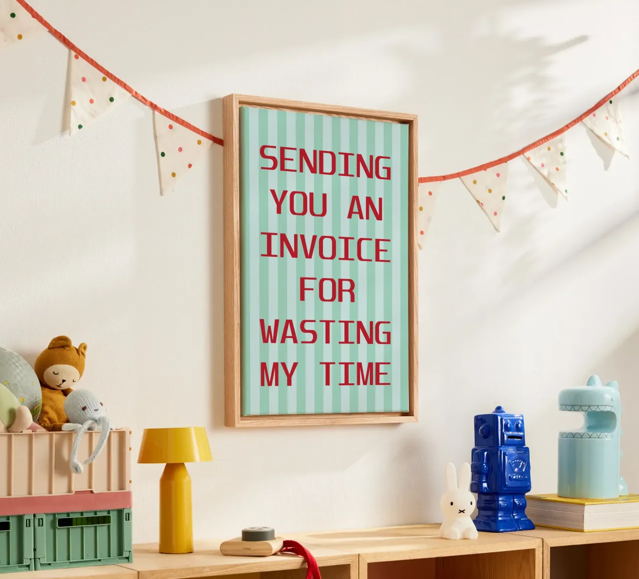 sending you an invoice for wasting my time canvas by the gendels