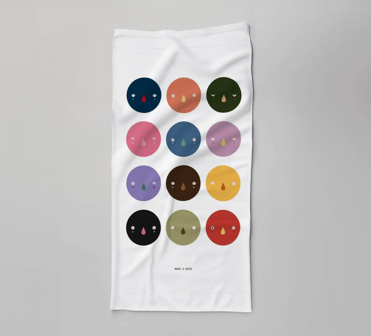 Make a wish (Daruma) asciugamano da bagno da Sassi