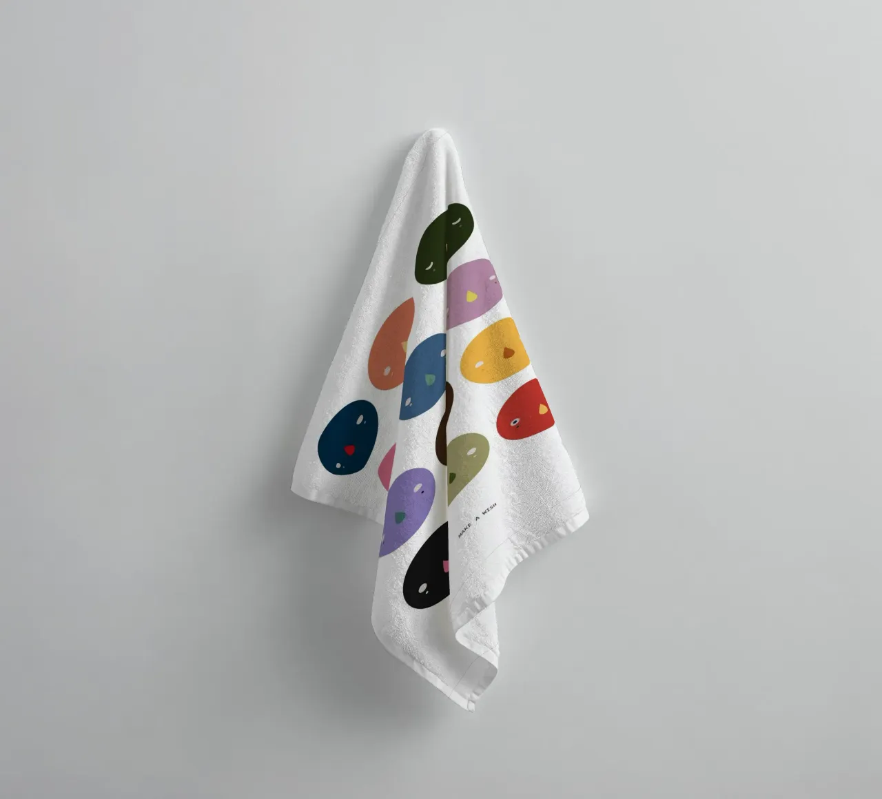 Make a wish (Daruma) asciugamano da bagno da Sassi