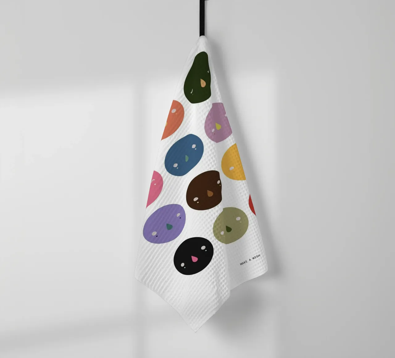 Make a wish (Daruma) canovaccio da cucina da Sassi