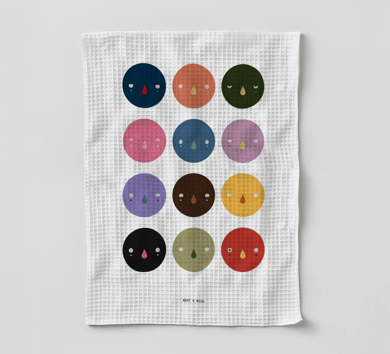 Make a wish (Daruma) canovaccio da cucina da Sassi