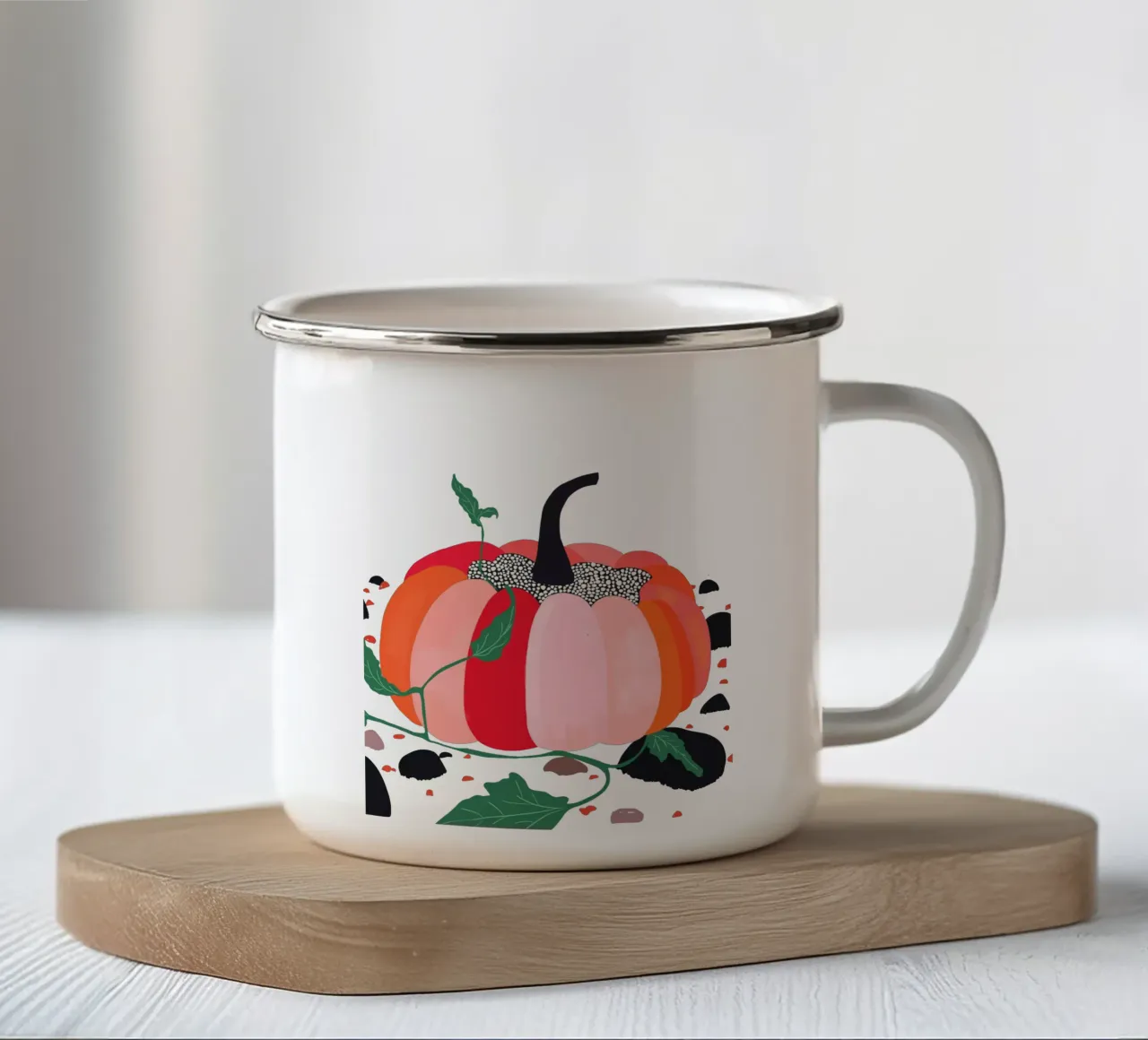 Adesivo per zucca, abbigliamento tazza in smalto da ArtsySesta