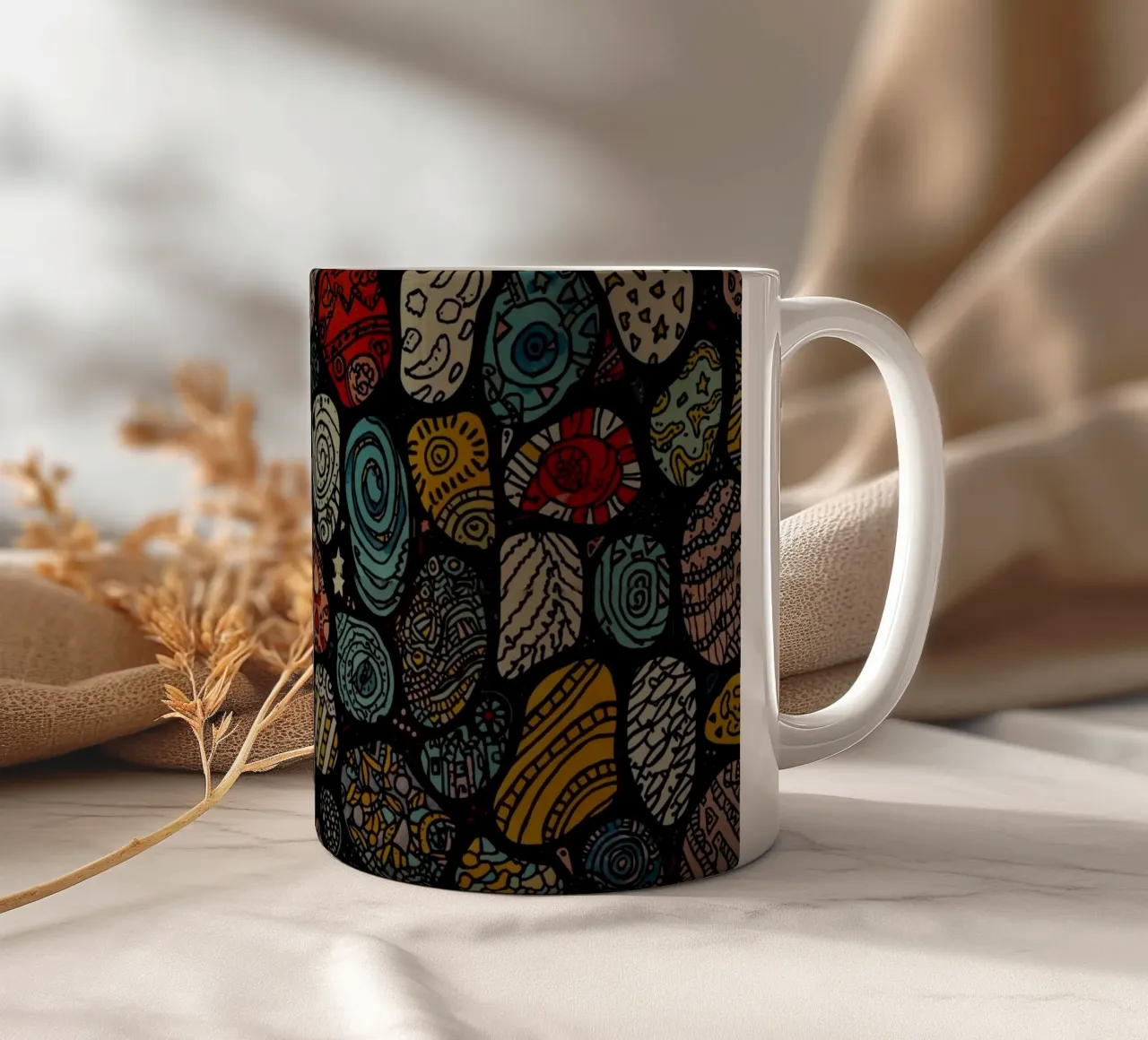 Abstract Organic Pattern tazza in ceramica da AzStore11