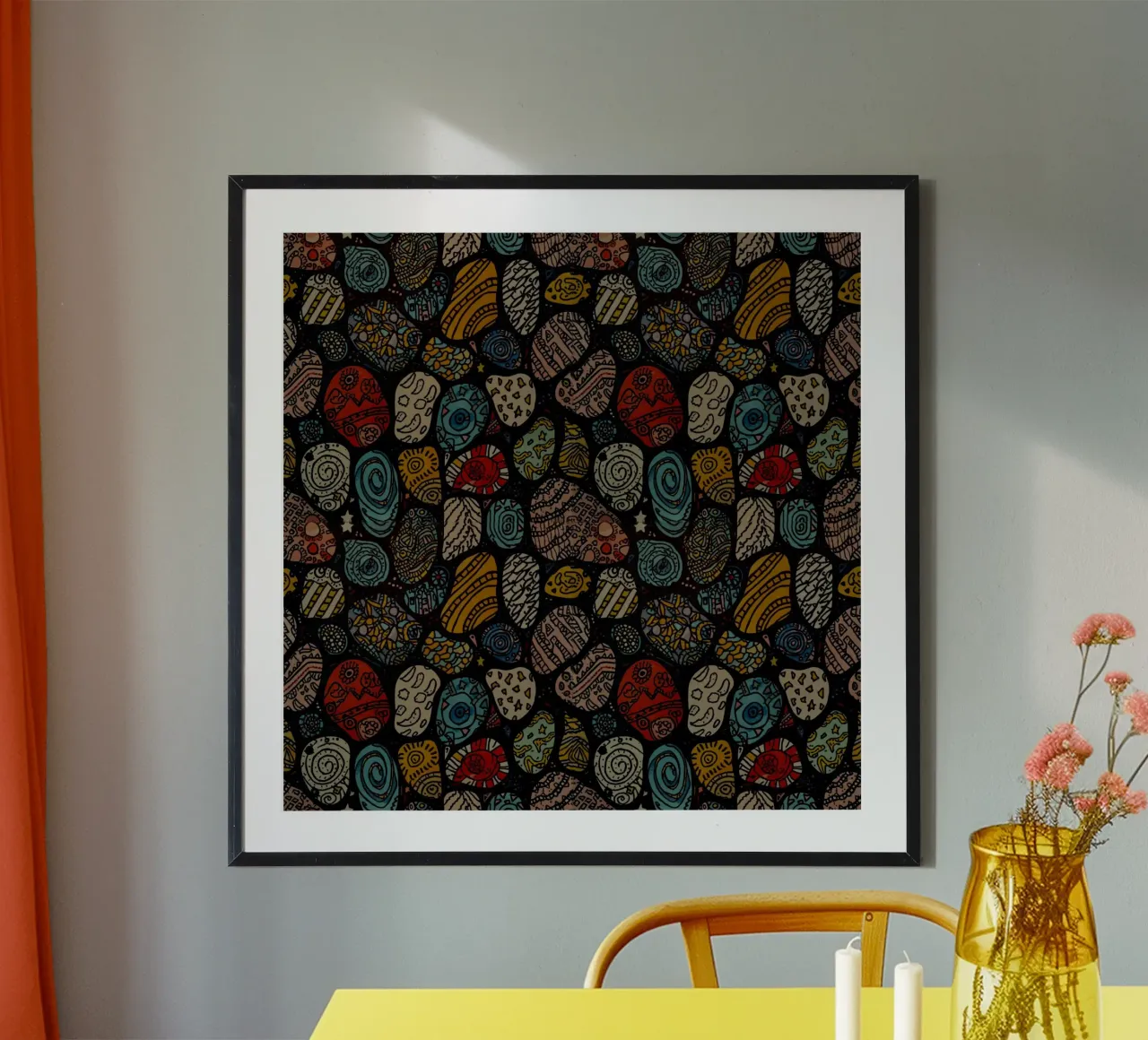 Abstract Organic Pattern carta hahnemühle da AzStore11