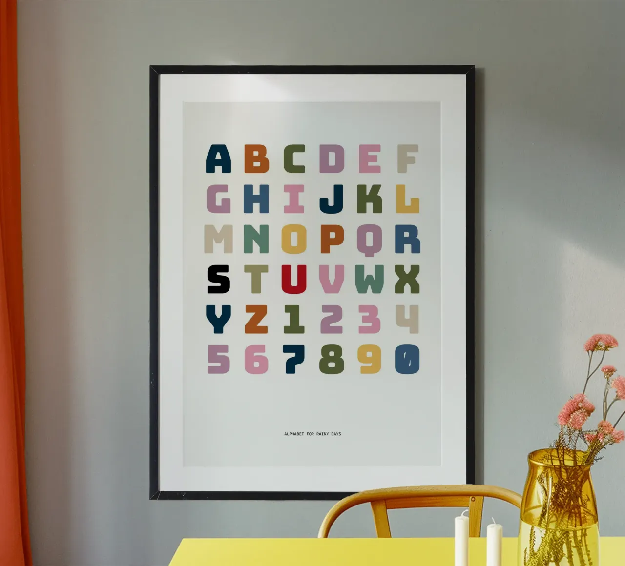 Alphabet for rainy days Poster von Sassi