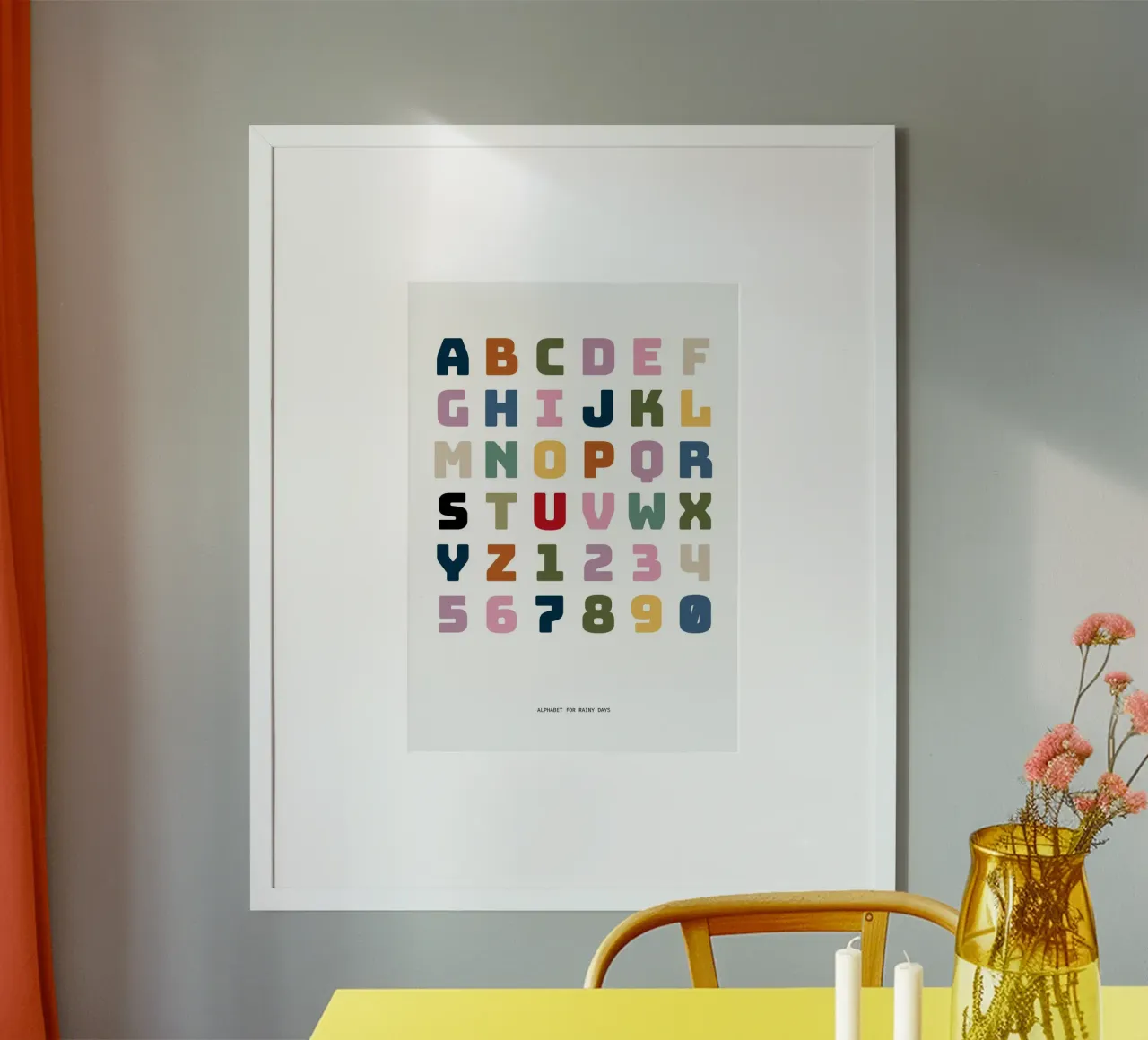 Alphabet for rainy days Poster von Sassi