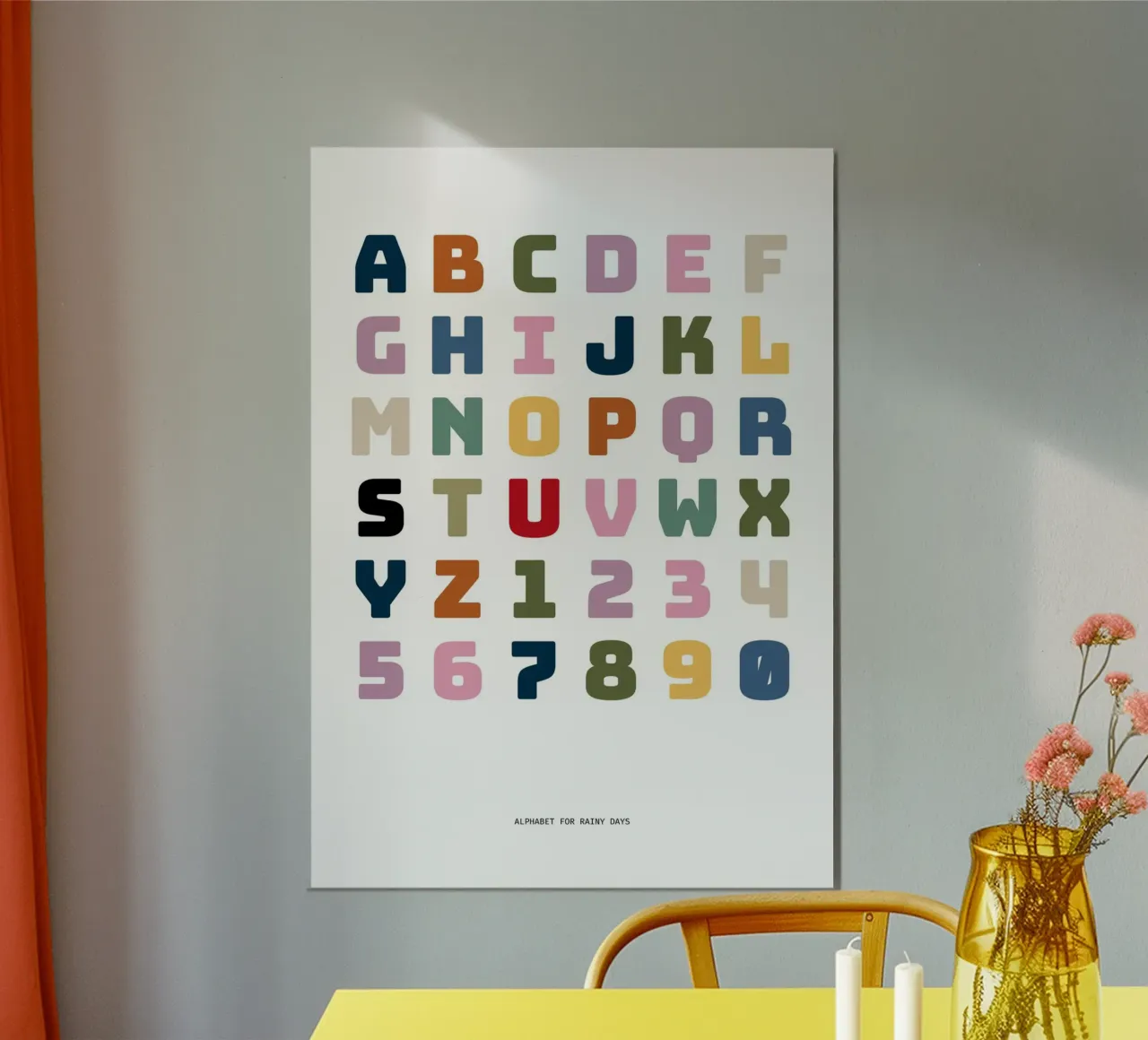 Alphabet for rainy days Poster von Sassi