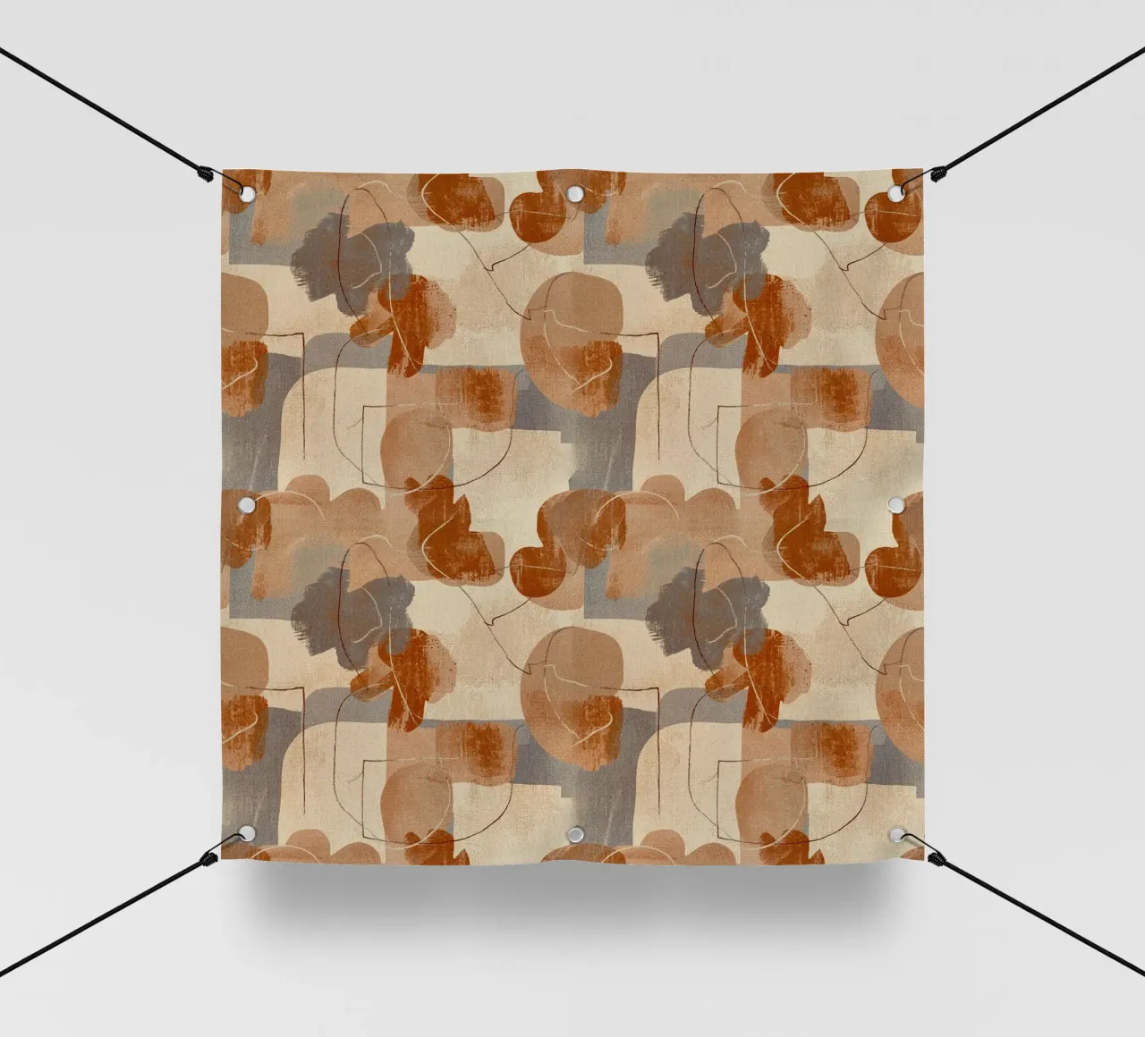 Abstract Botanical Art Deco Pattern telo in pvc da AzStore11