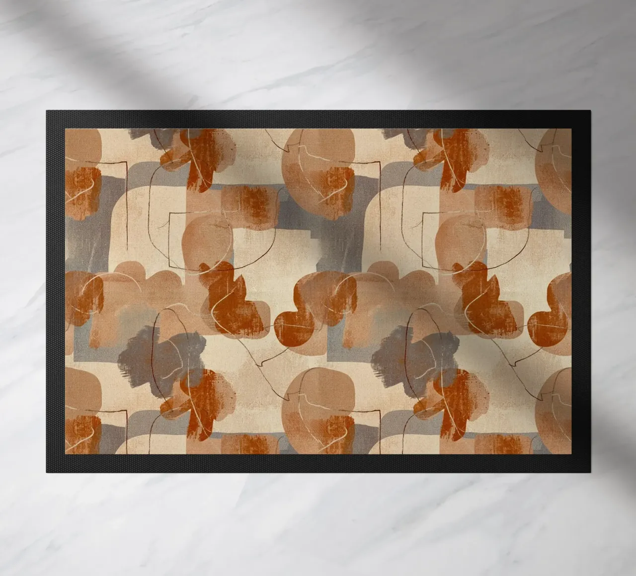 Abstract Botanical Art Deco Pattern zerbino da AzStore11