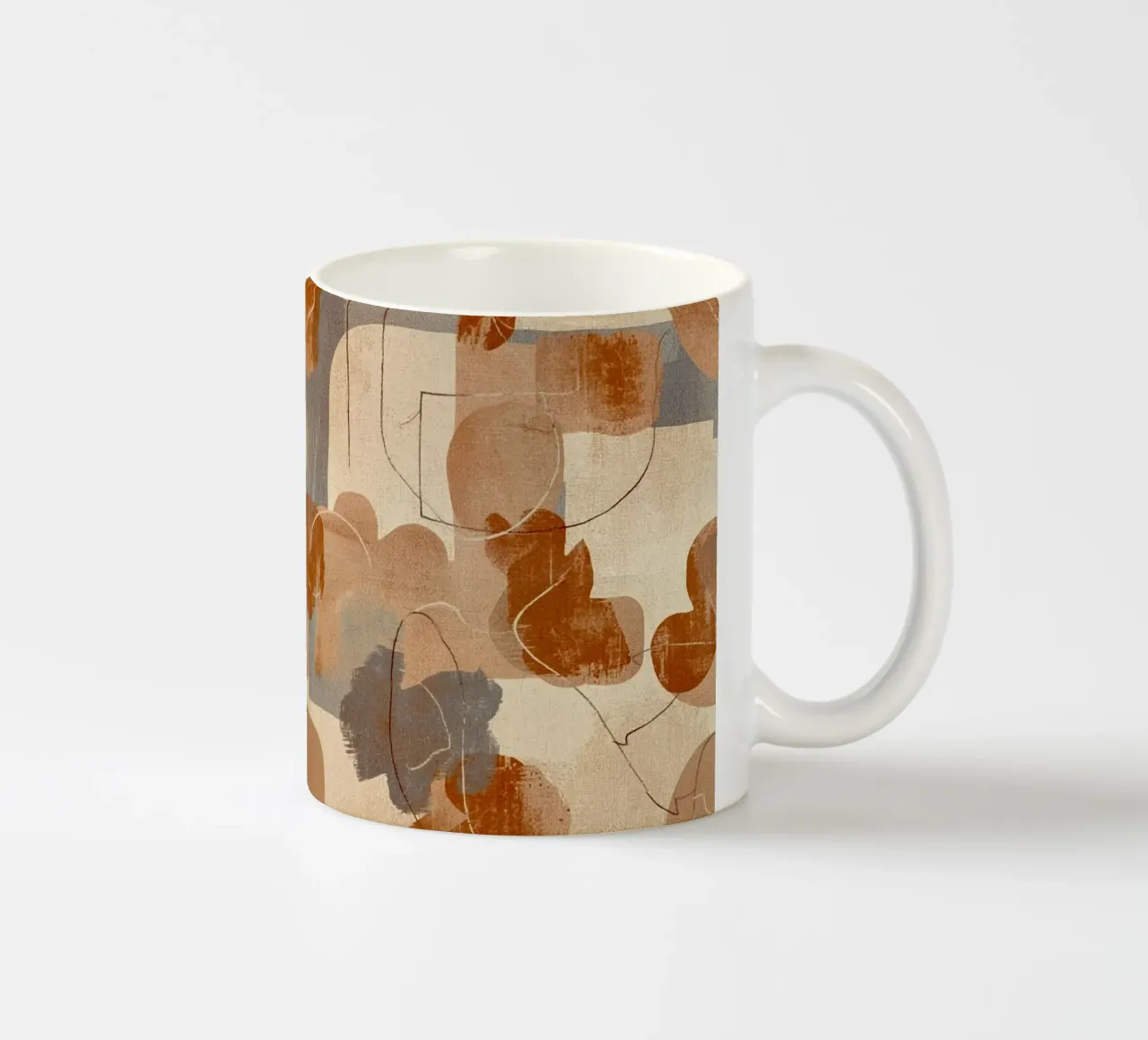 Abstract Botanical Art Deco Pattern tazza in ceramica da AzStore11