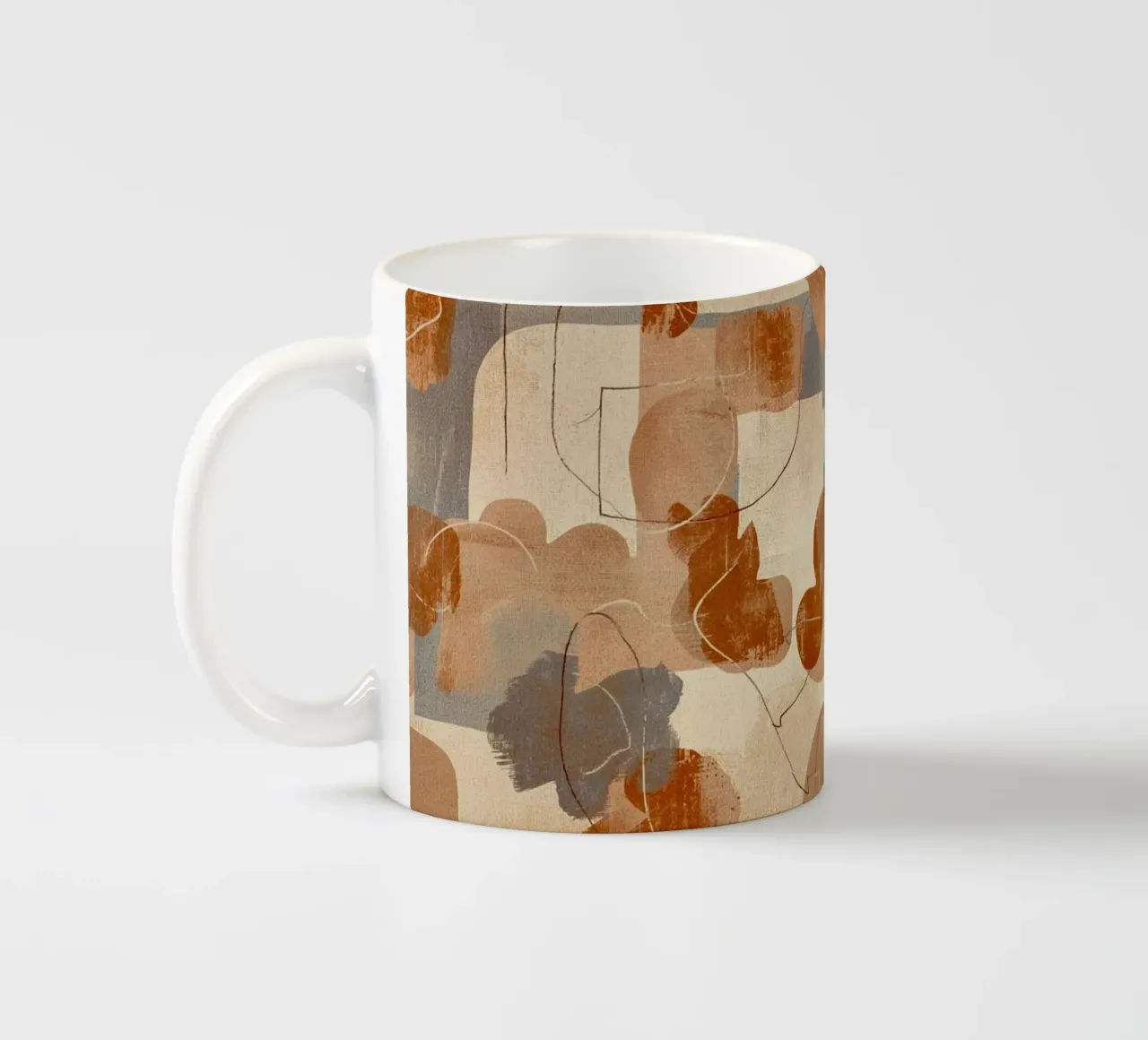 Abstract Botanical Art Deco Pattern tazza in ceramica da AzStore11
