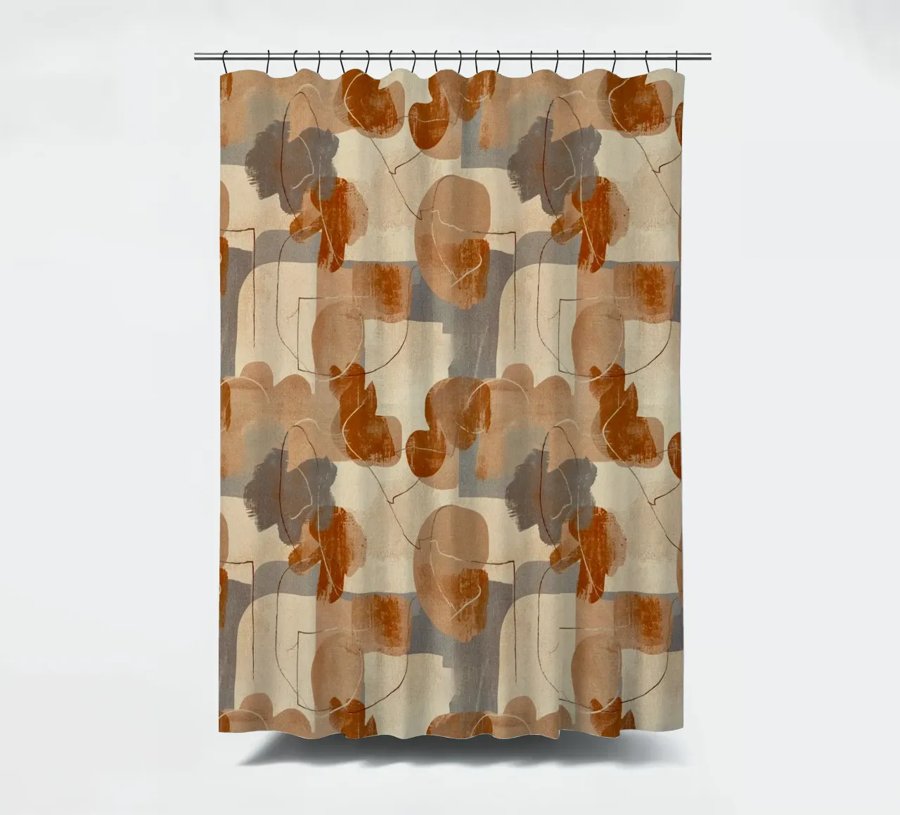 Abstract Botanical Art Deco Pattern tenda da doccia da AzStore11