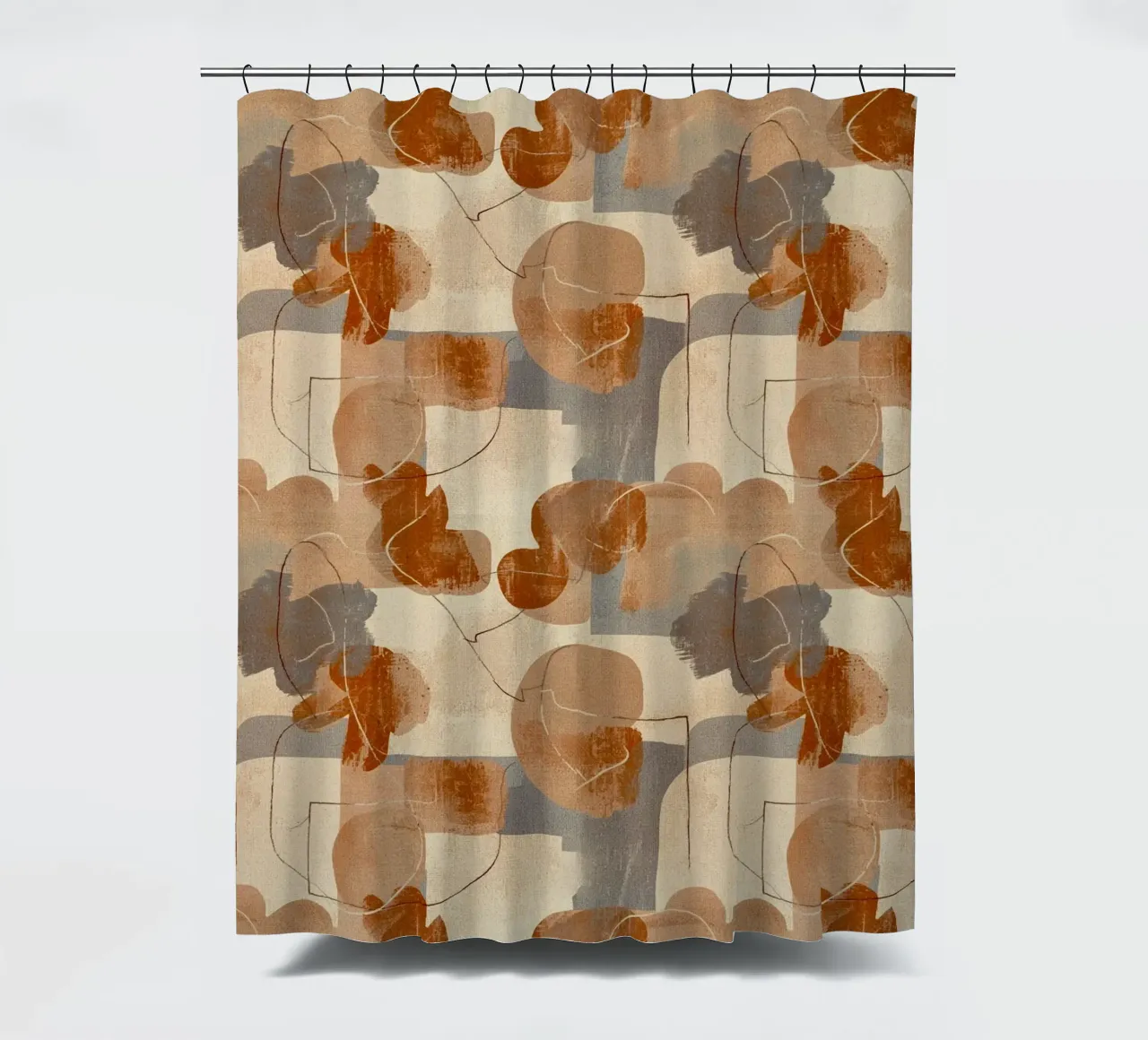 Abstract Botanical Art Deco Pattern tenda da doccia da AzStore11