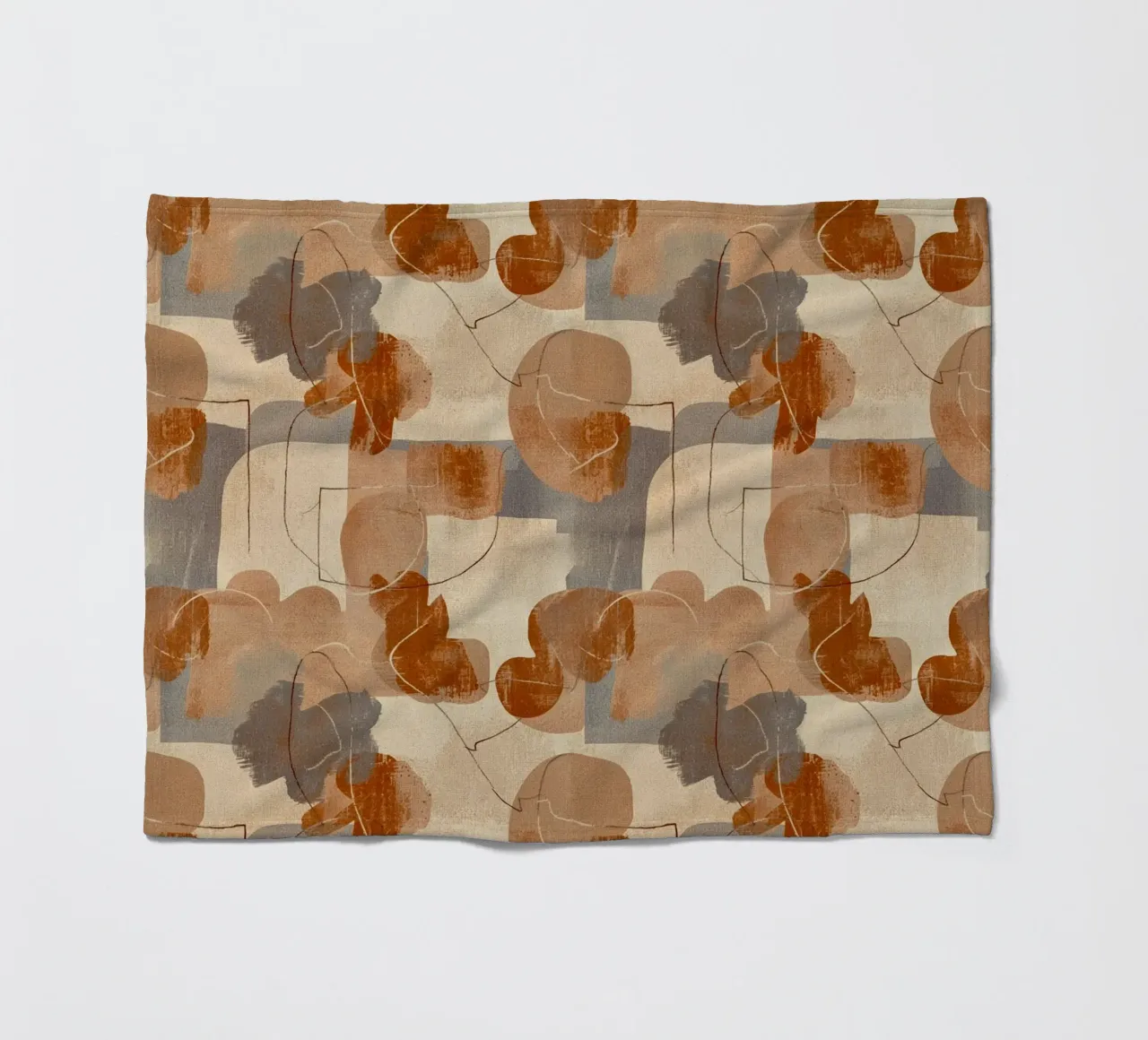 Abstract Botanical Art Deco Pattern coperta in pile da AzStore11