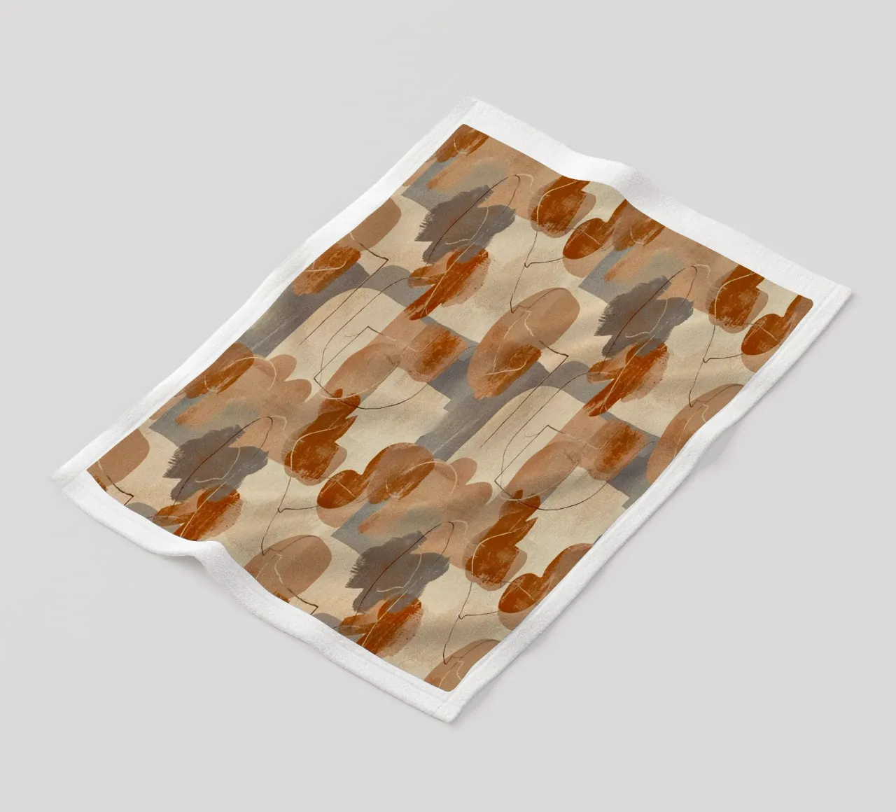 Abstract Botanical Art Deco Pattern coperta in pile da AzStore11