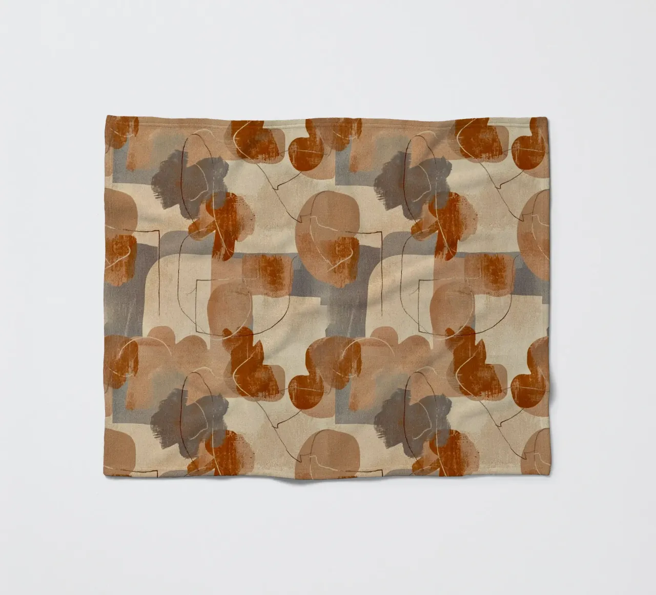 Abstract Botanical Art Deco Pattern coperta in pile da AzStore11