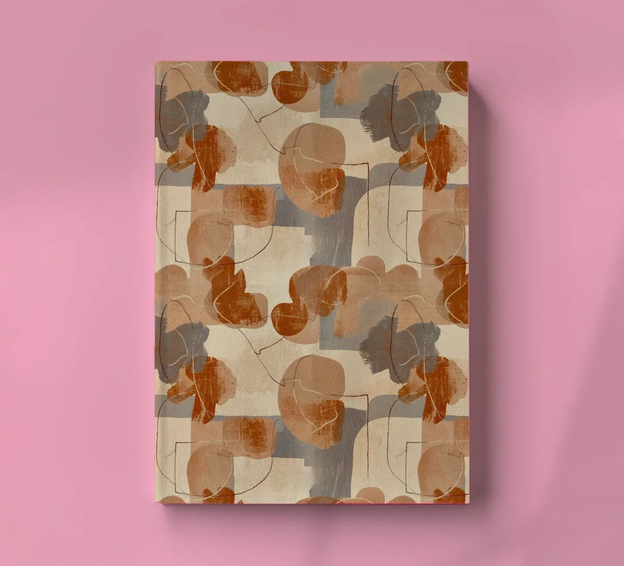 Abstract Botanical Art Deco Pattern diario da AzStore11