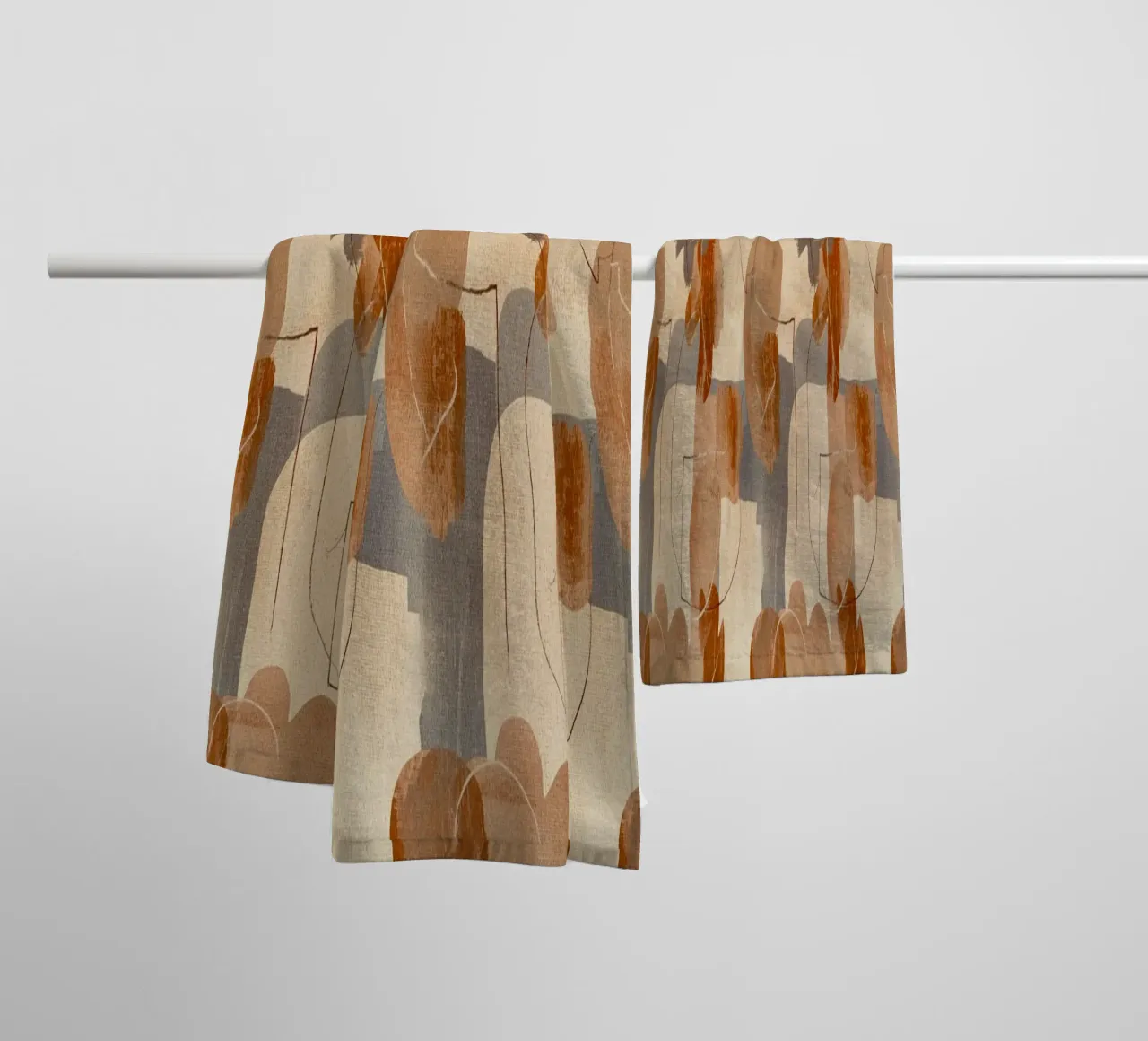 Abstract Botanical Art Deco Pattern asciugamano da bagno da AzStore11