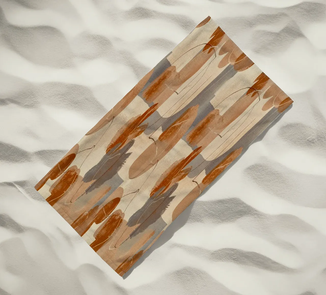 Abstract Botanical Art Deco Pattern telo mare da AzStore11