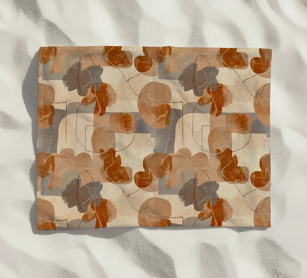 Abstract Botanical Art Deco Pattern telo mare da AzStore11