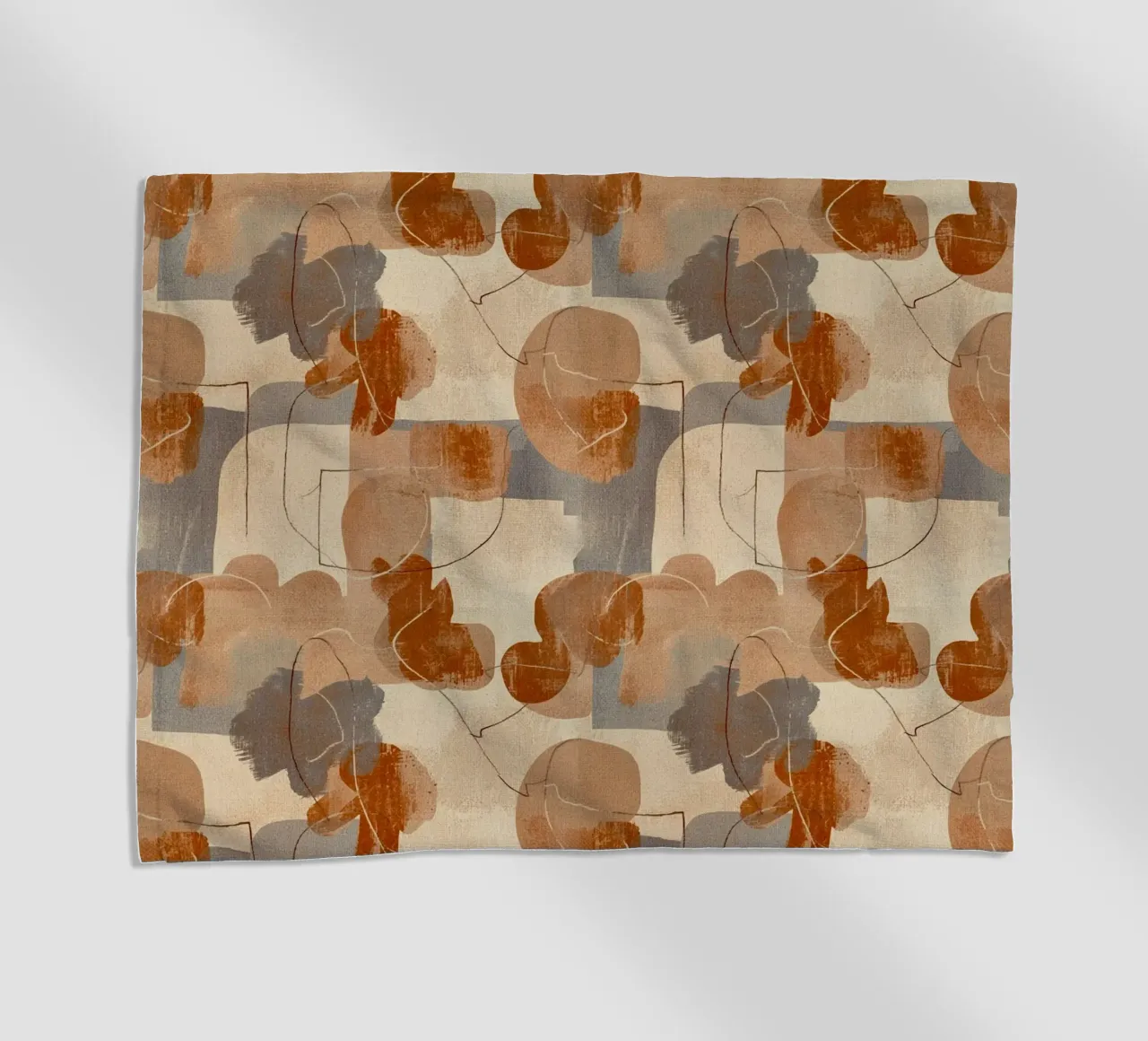 Abstract Botanical Art Deco Pattern telo mare da AzStore11