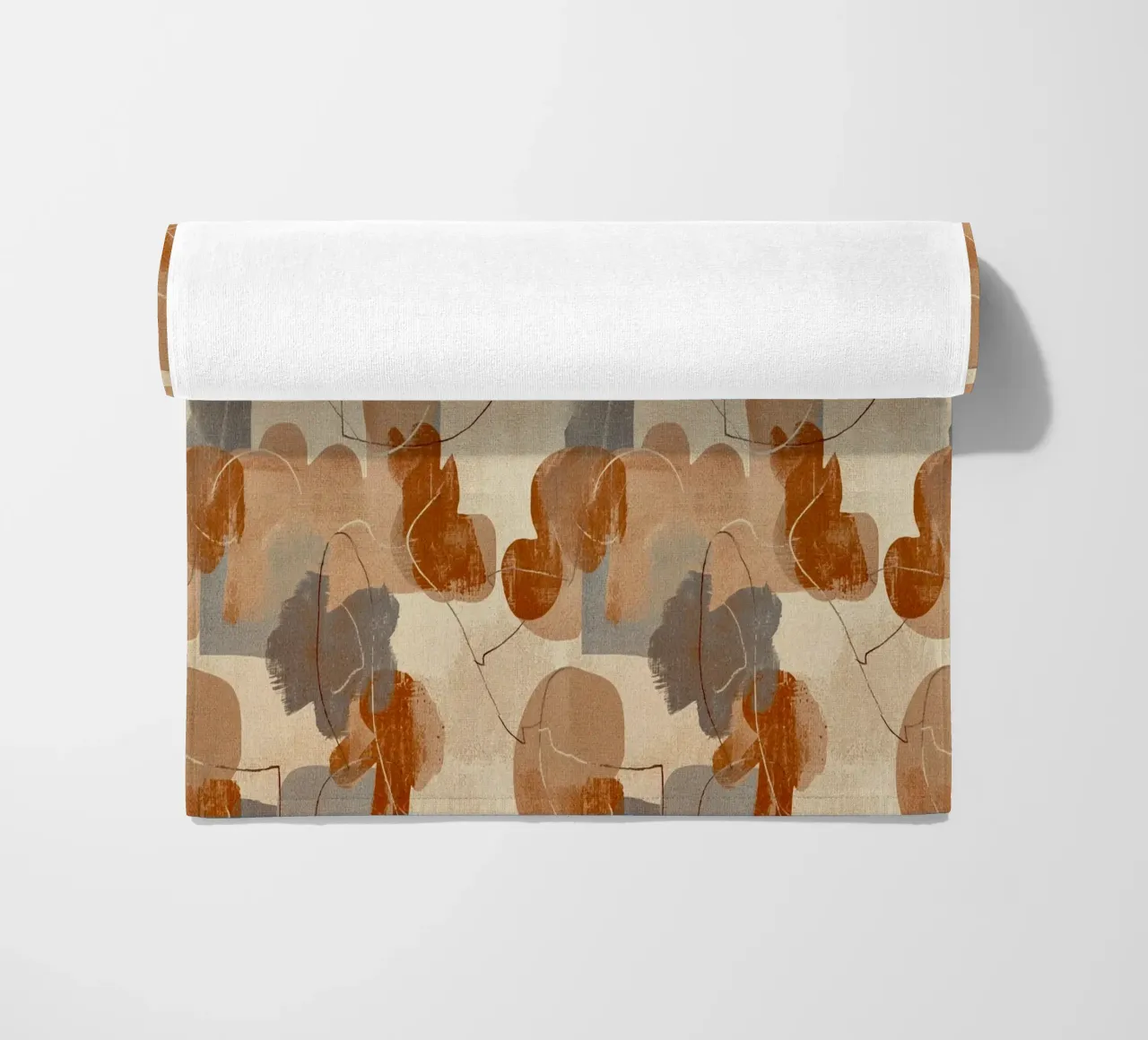 Abstract Botanical Art Deco Pattern telo mare da AzStore11