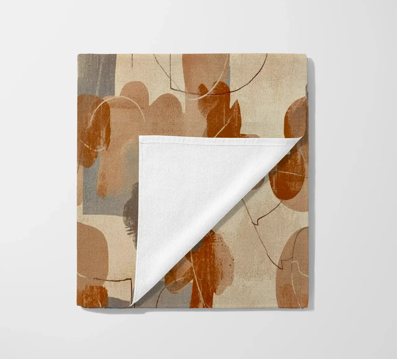 Abstract Botanical Art Deco Pattern telo mare da AzStore11