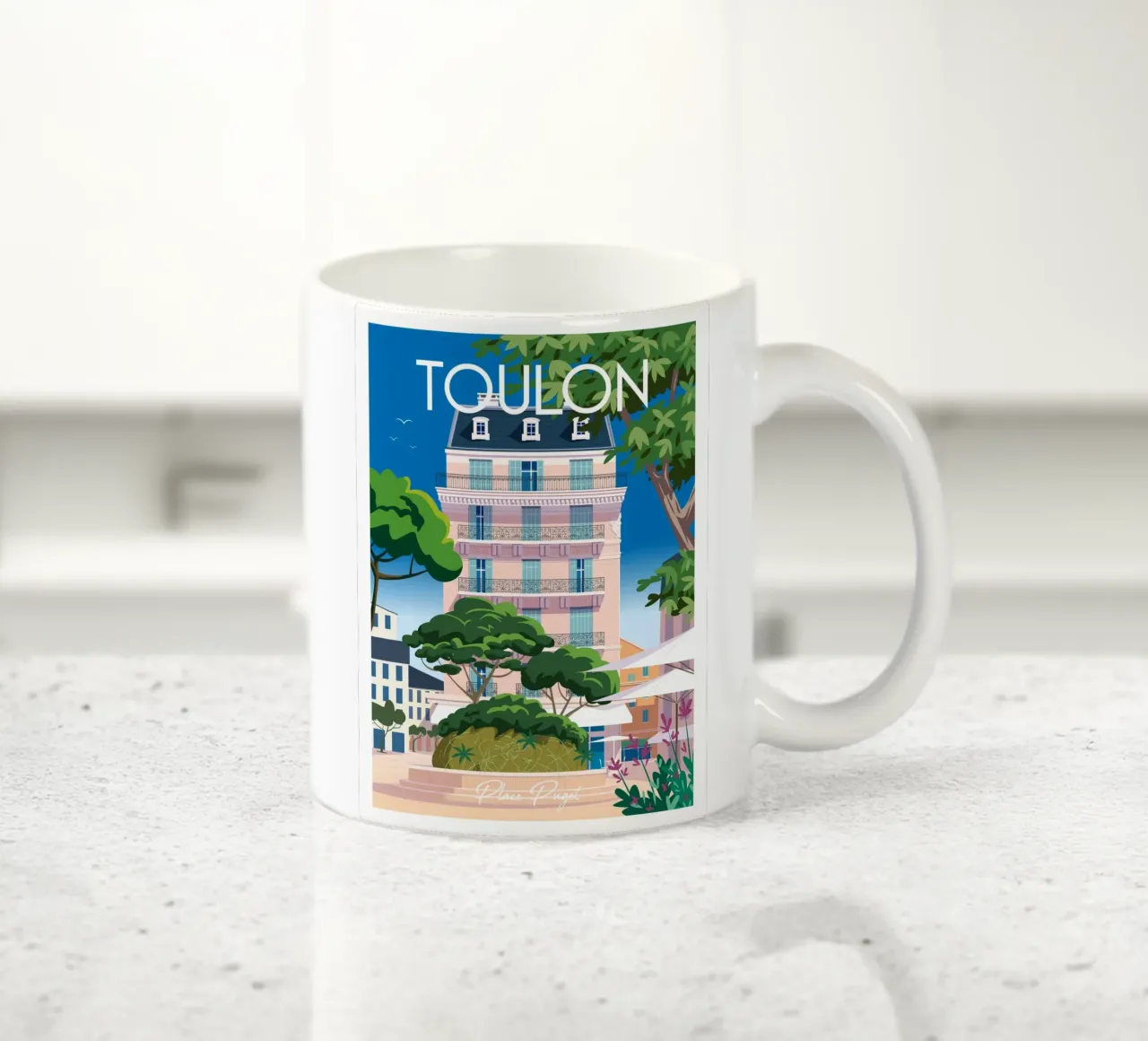 Toulon Luogo Puget tazza in ceramica da Raphaël Delerue