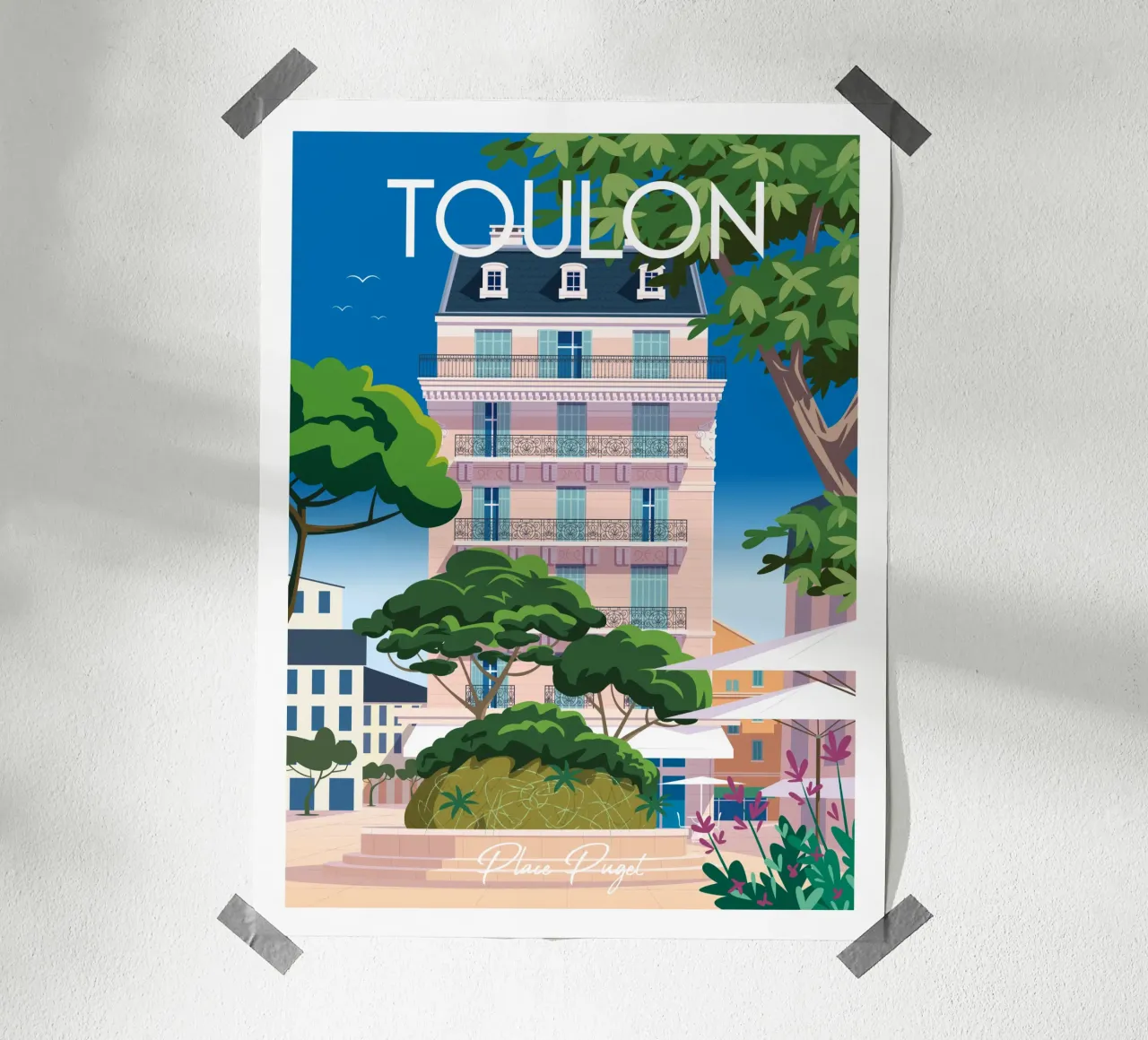 Toulon Luogo Puget carta hahnemühle da Raphaël Delerue