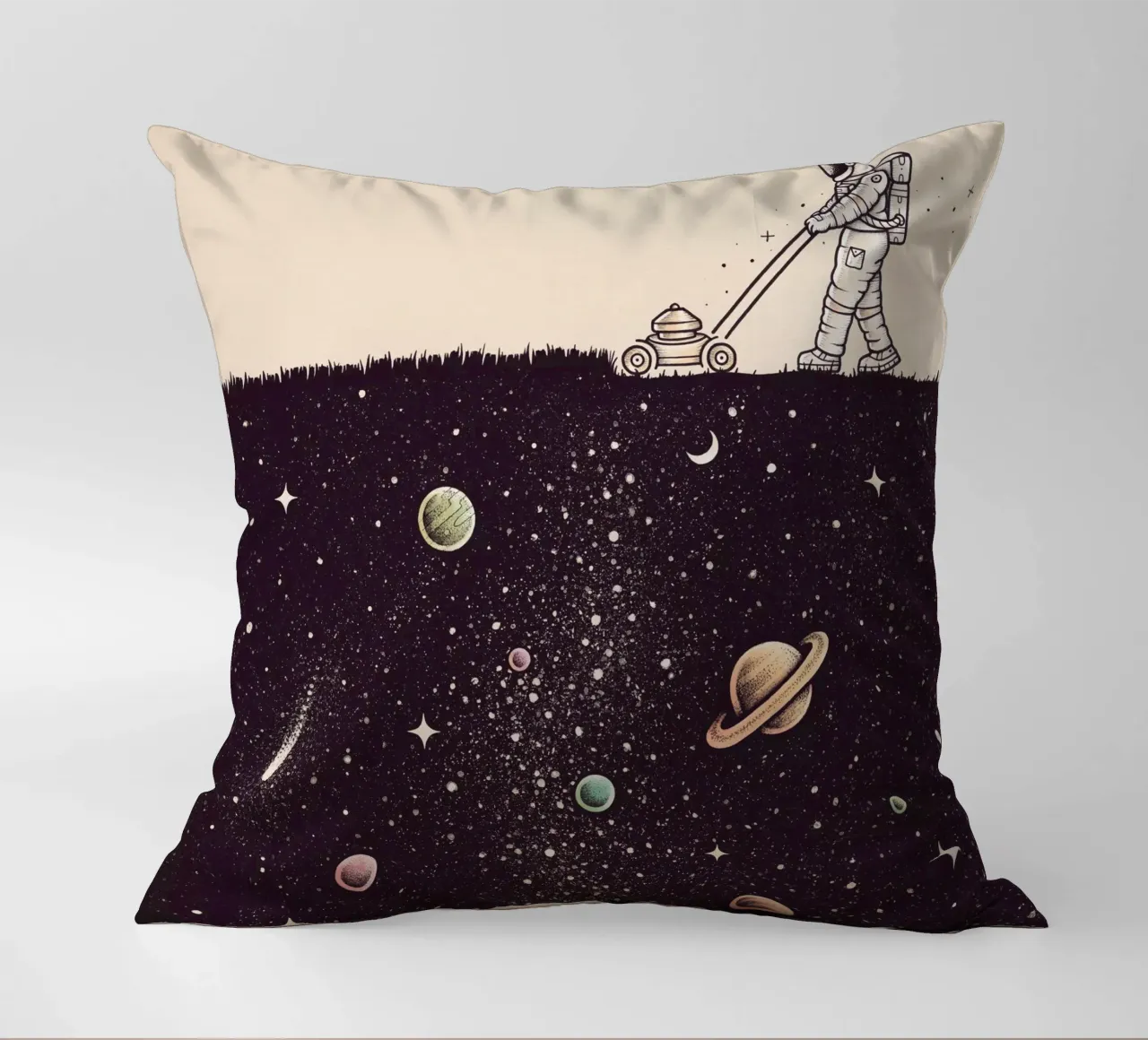 Enkel Dika - Space Cut cuscino da The Artcircle