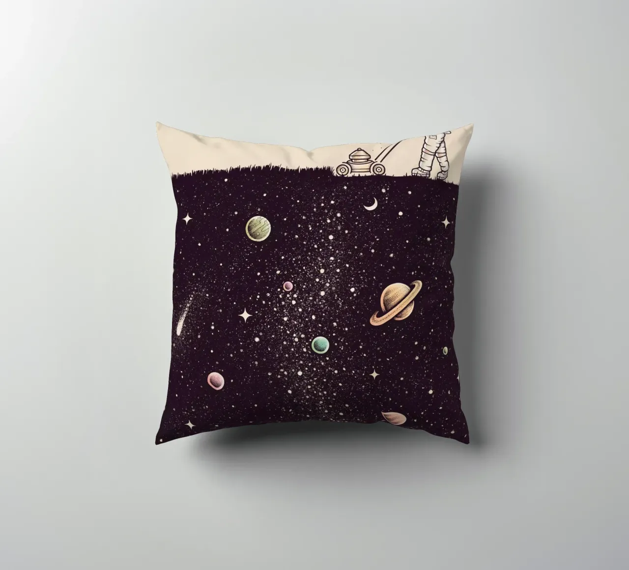 Enkel Dika - Space Cut cuscino da The Artcircle
