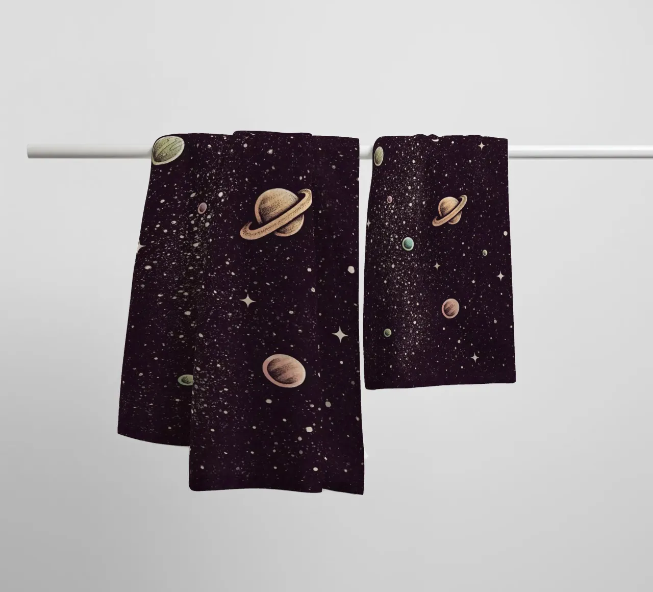 Enkel Dika - Space Cut asciugamano da bagno da The Artcircle